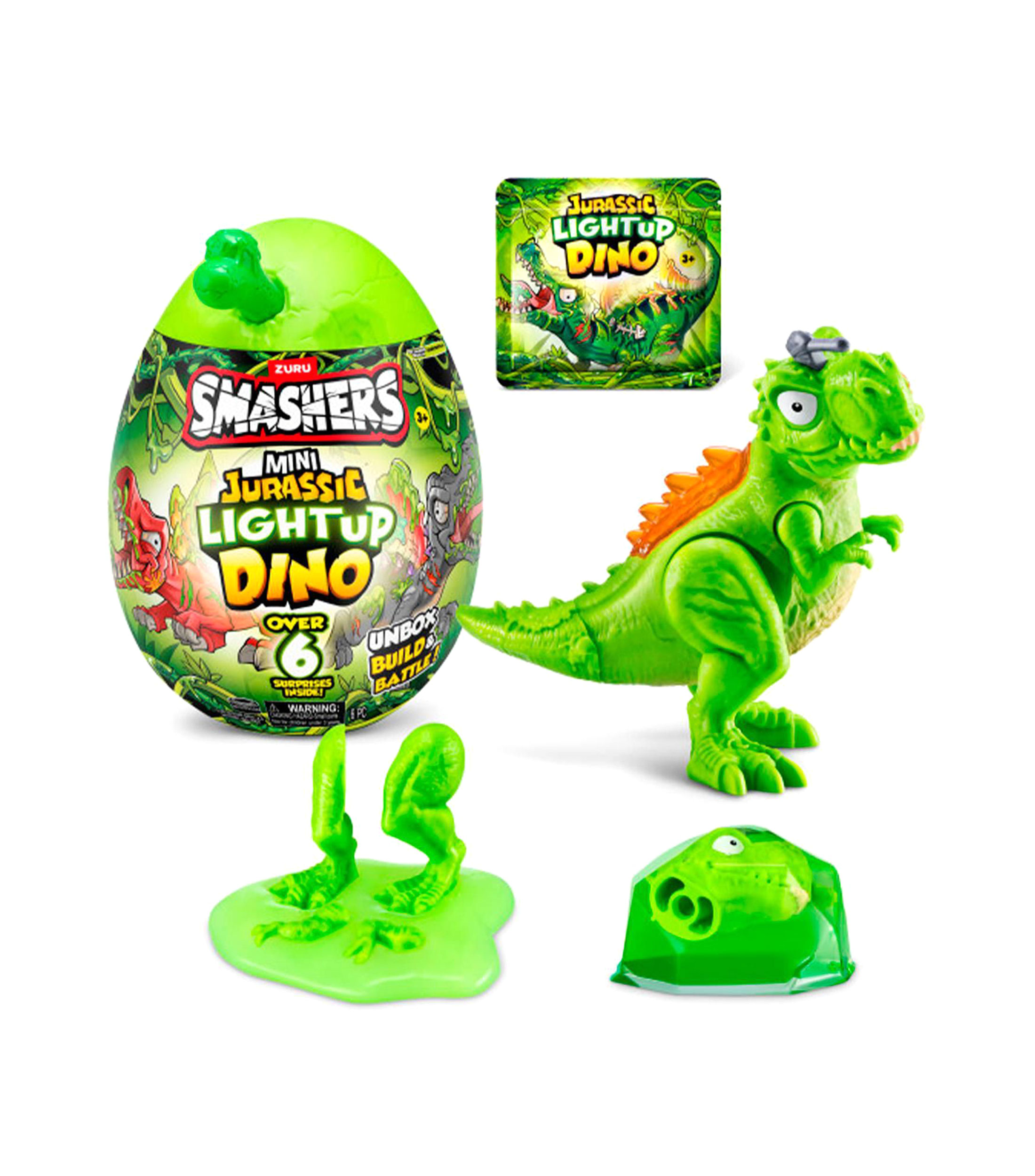 Juguete Sorpresa Mini Jurassic Light Up Dino Serie 1