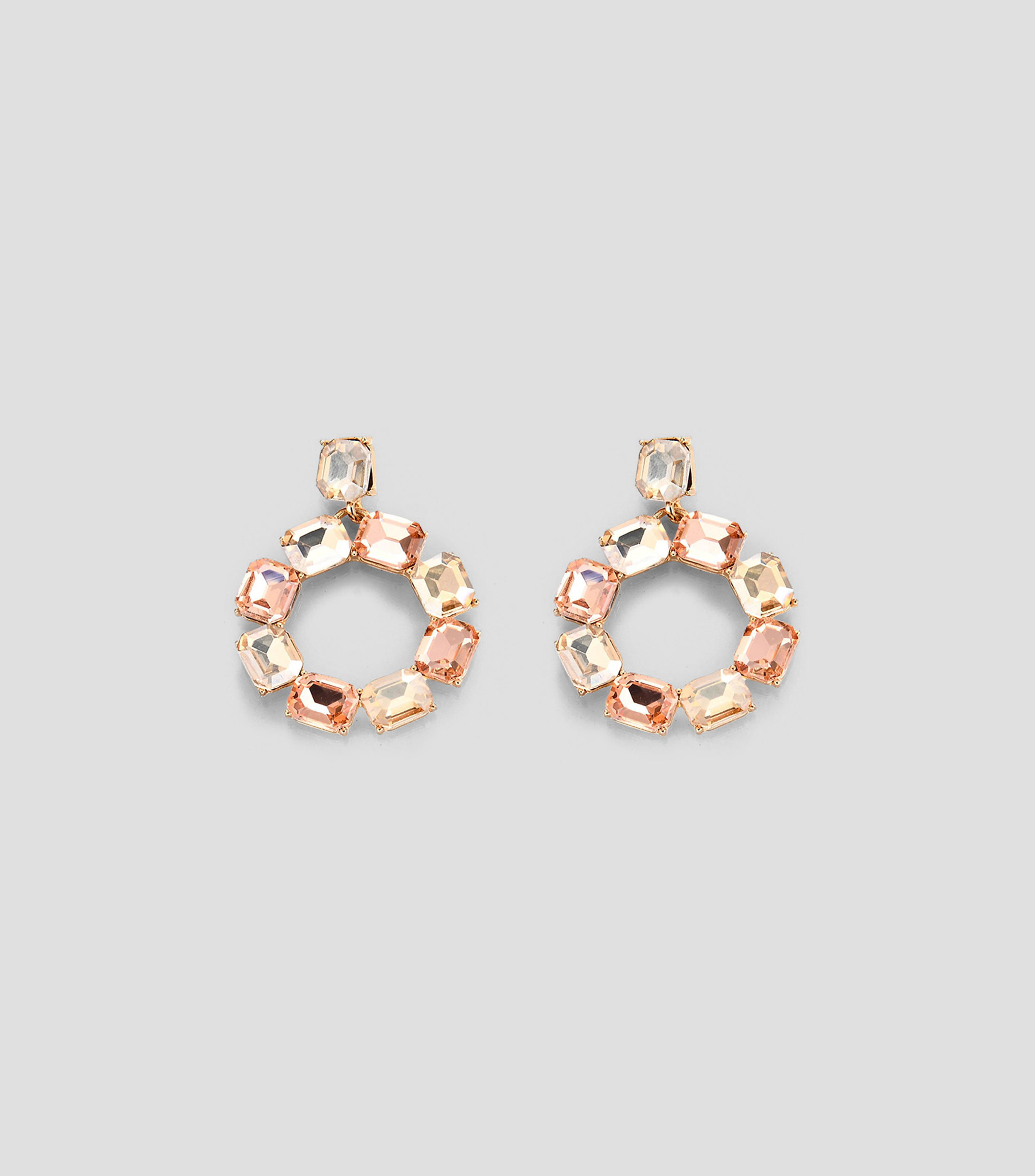 Aretes con cristales Mujer