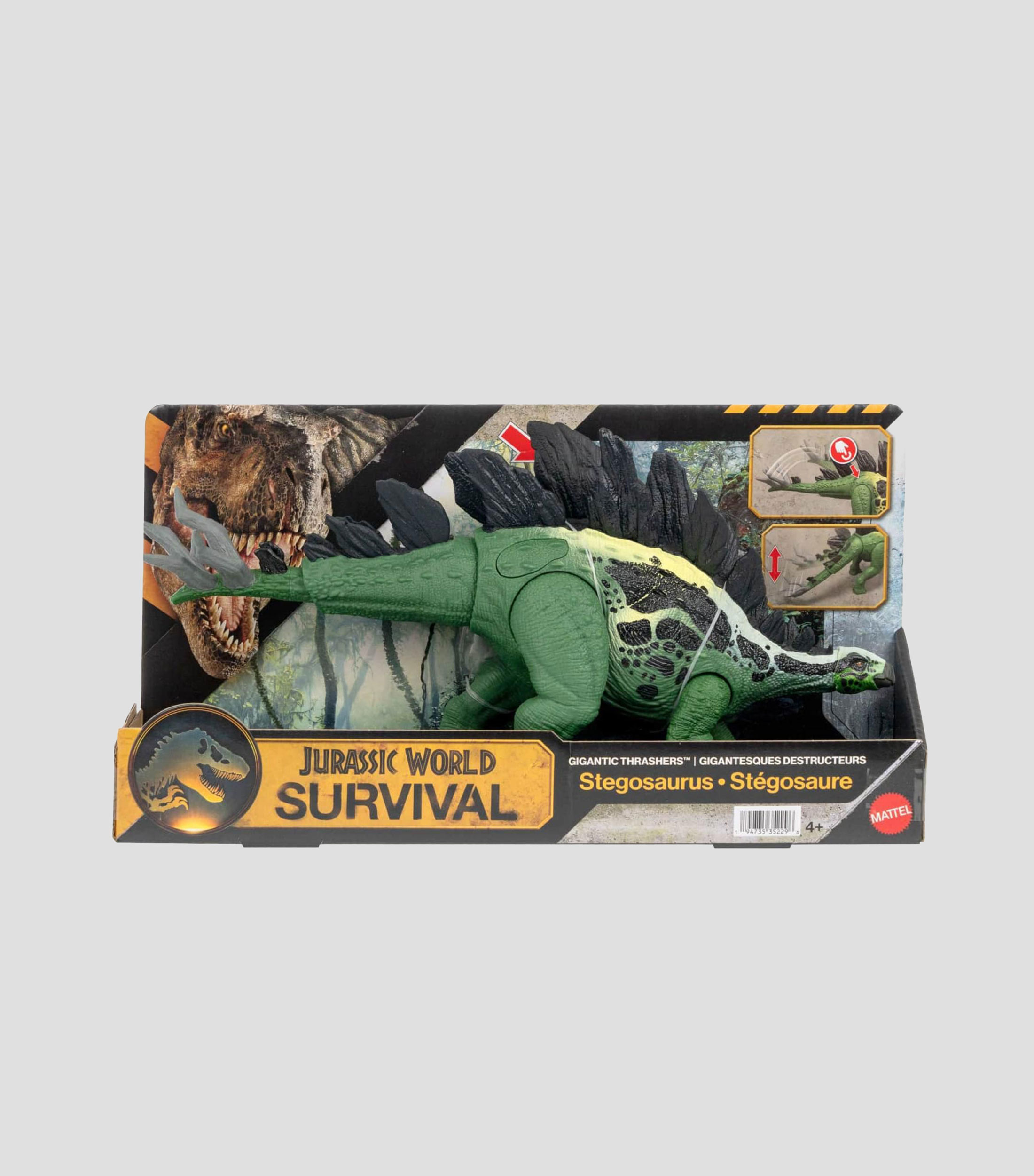 Figura de Acción Jurassic World Dinosaurio Rastreadores Gigantes Stegosaurus