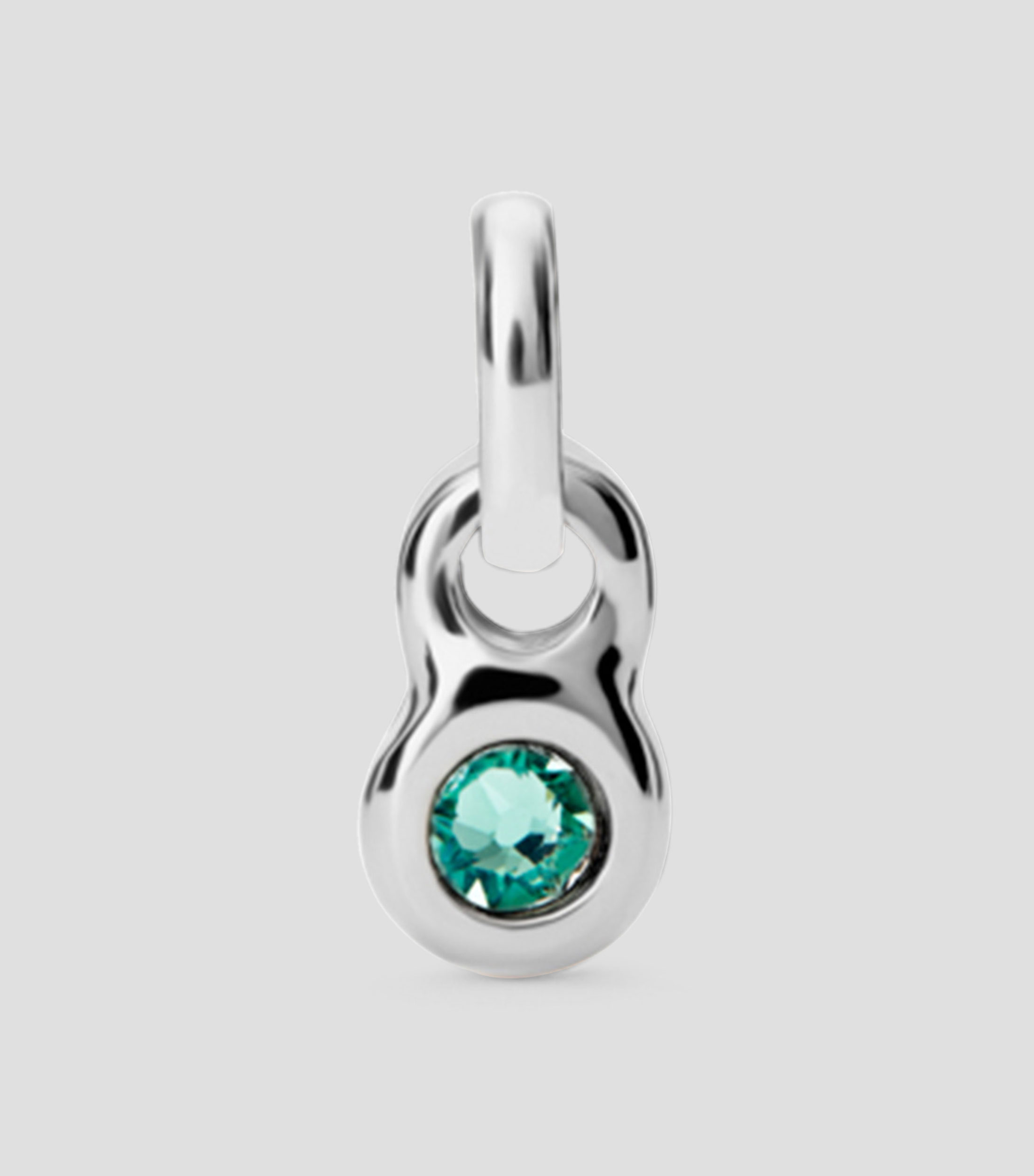 Charm con cristal verde Mujer