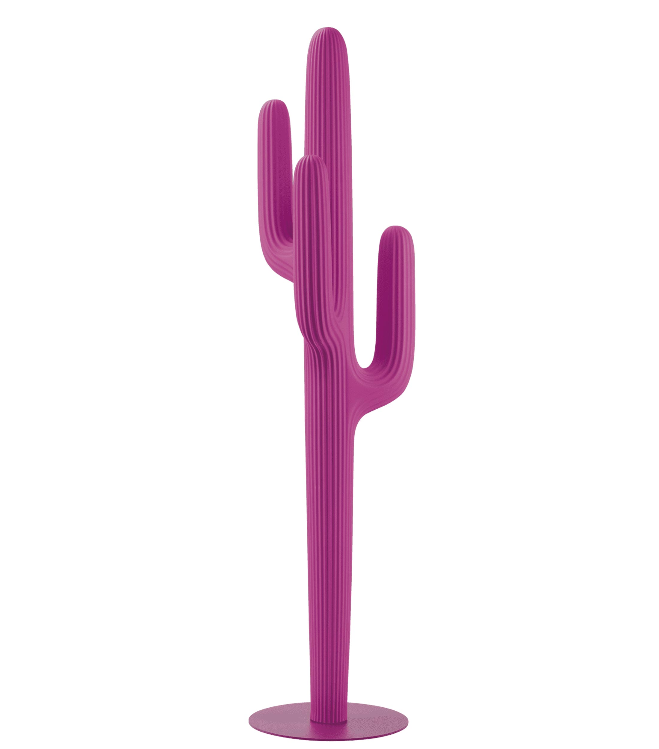 Perchero Saguaro fuxia en metal