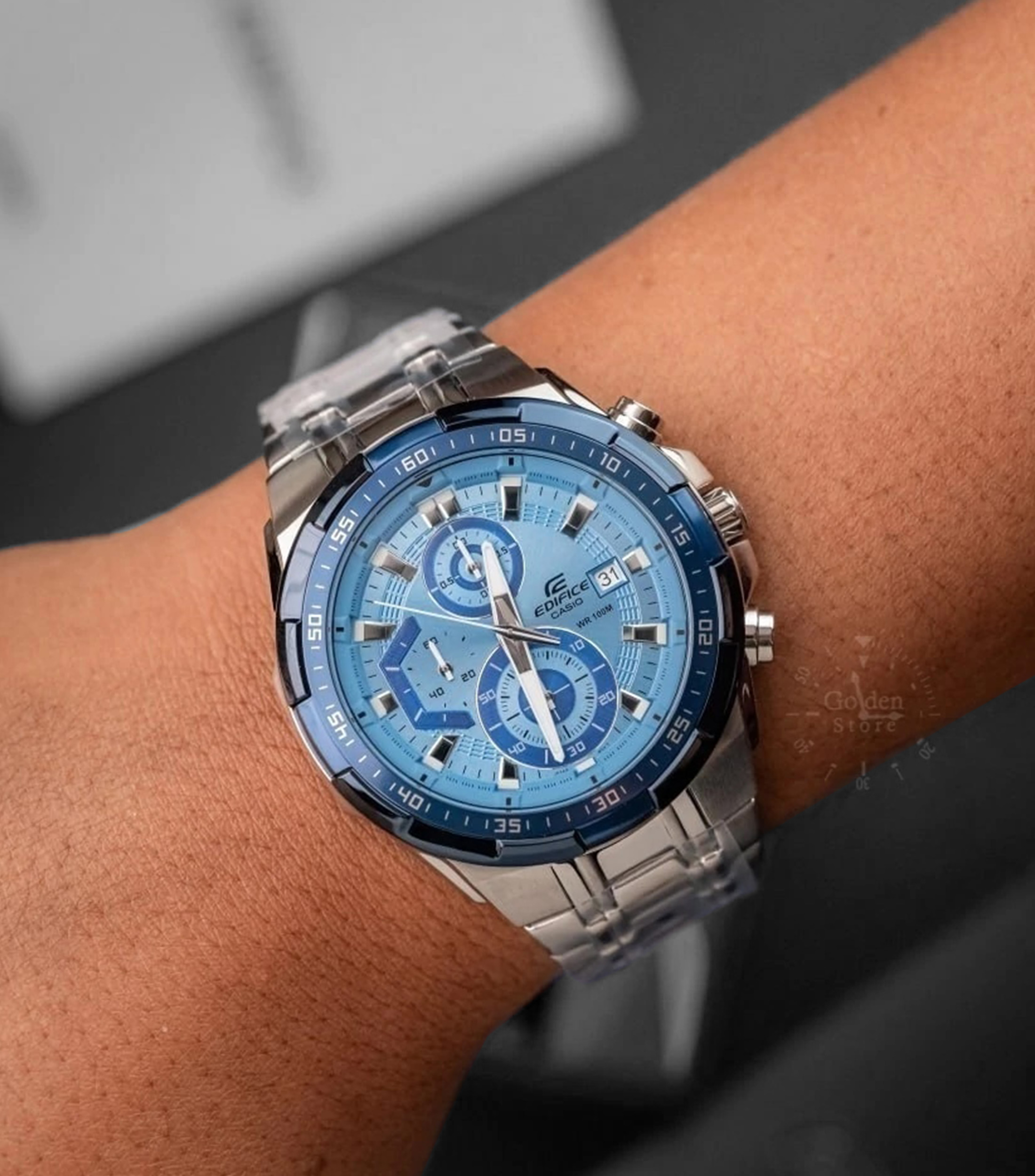 Reloj para Hombre Edifice Casual Plateado
