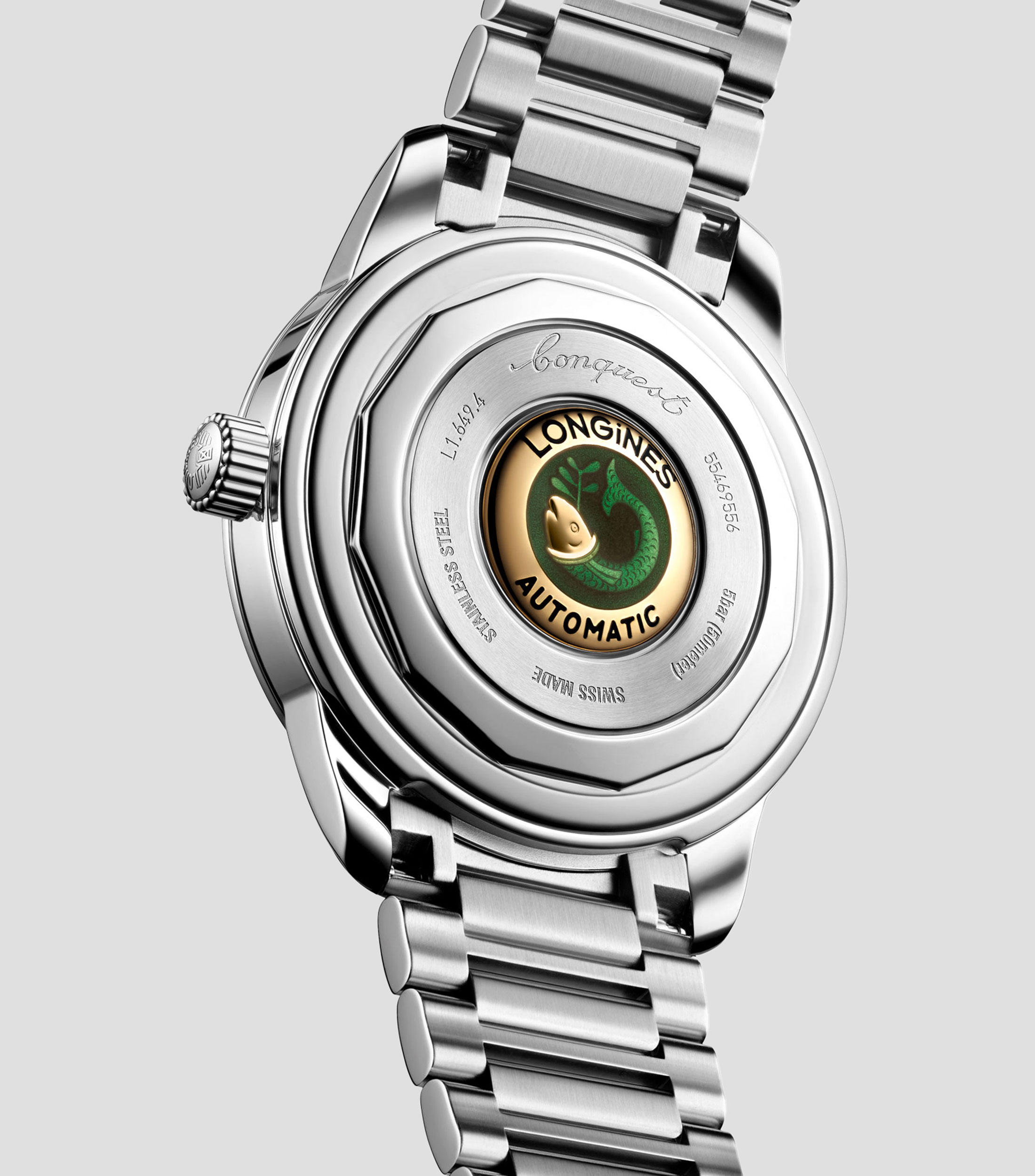 Reloj para hombre Conquest Heritage casual, plateado