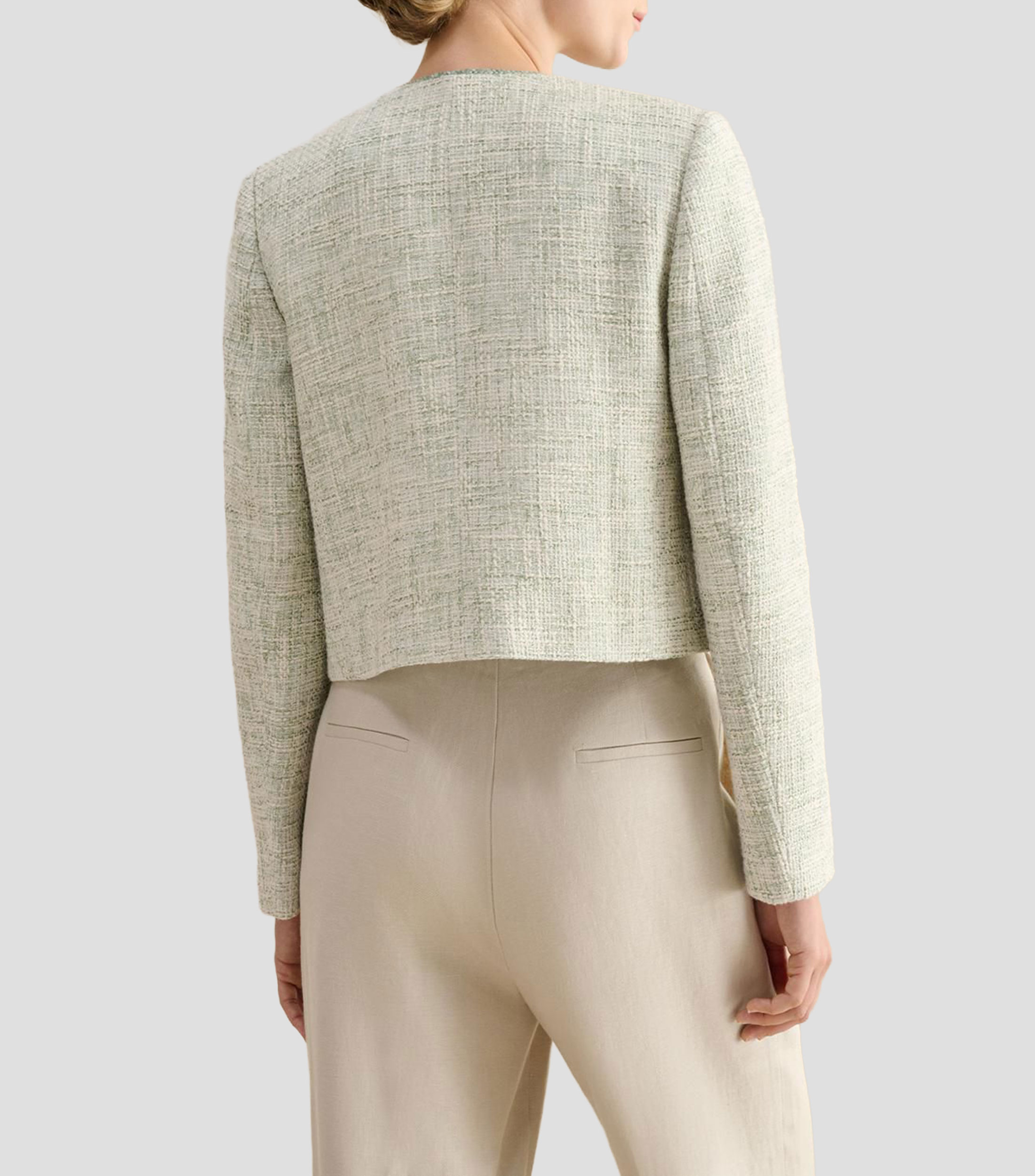 Saco con microdiseño Mujer