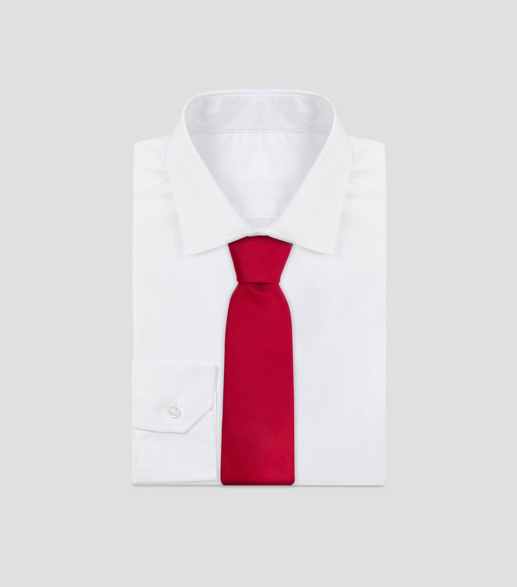 Corbata ancha en seda lisa