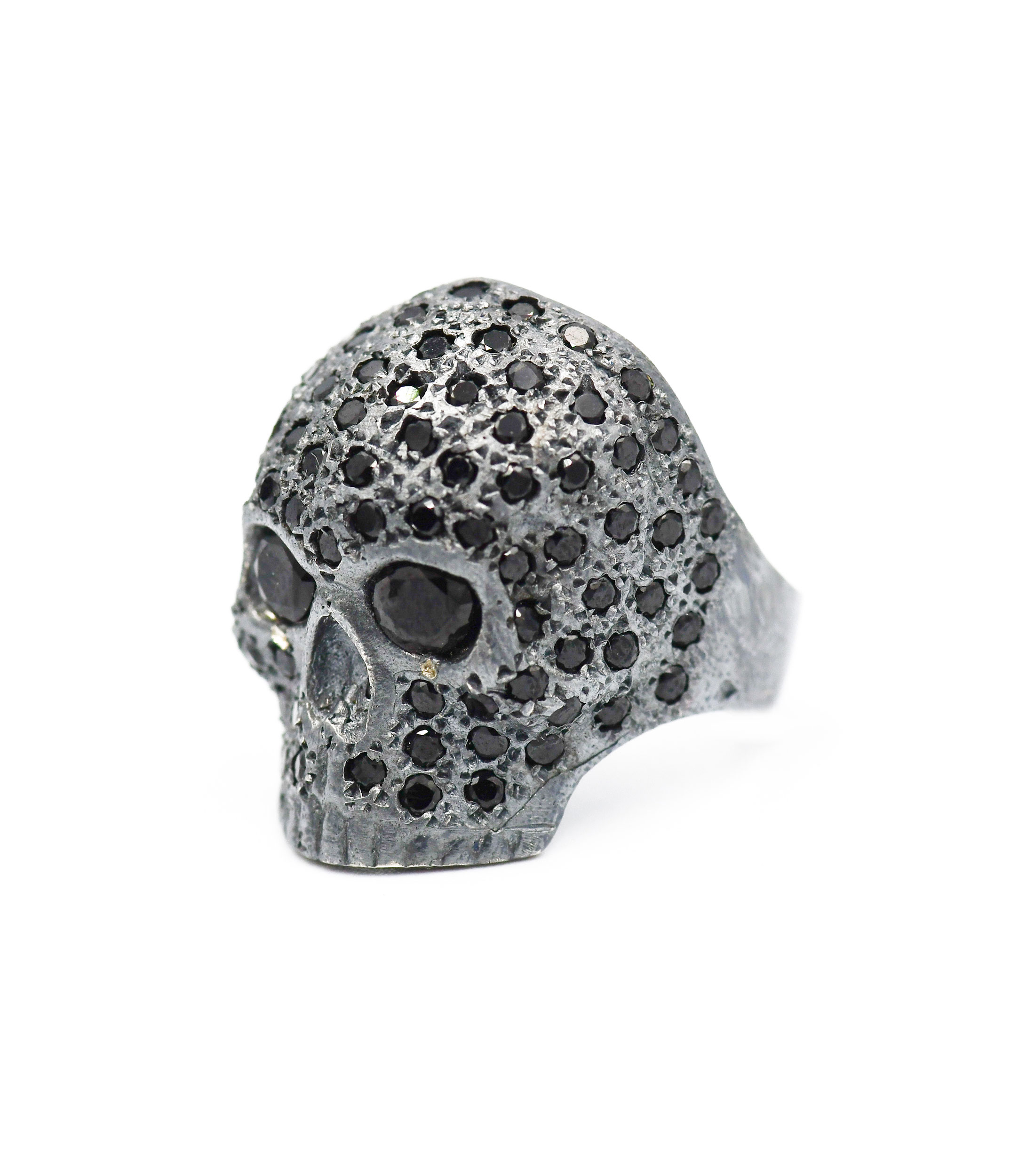 Anillo en Plata .925 Skull Joe con Cristales Hombre Talla 12