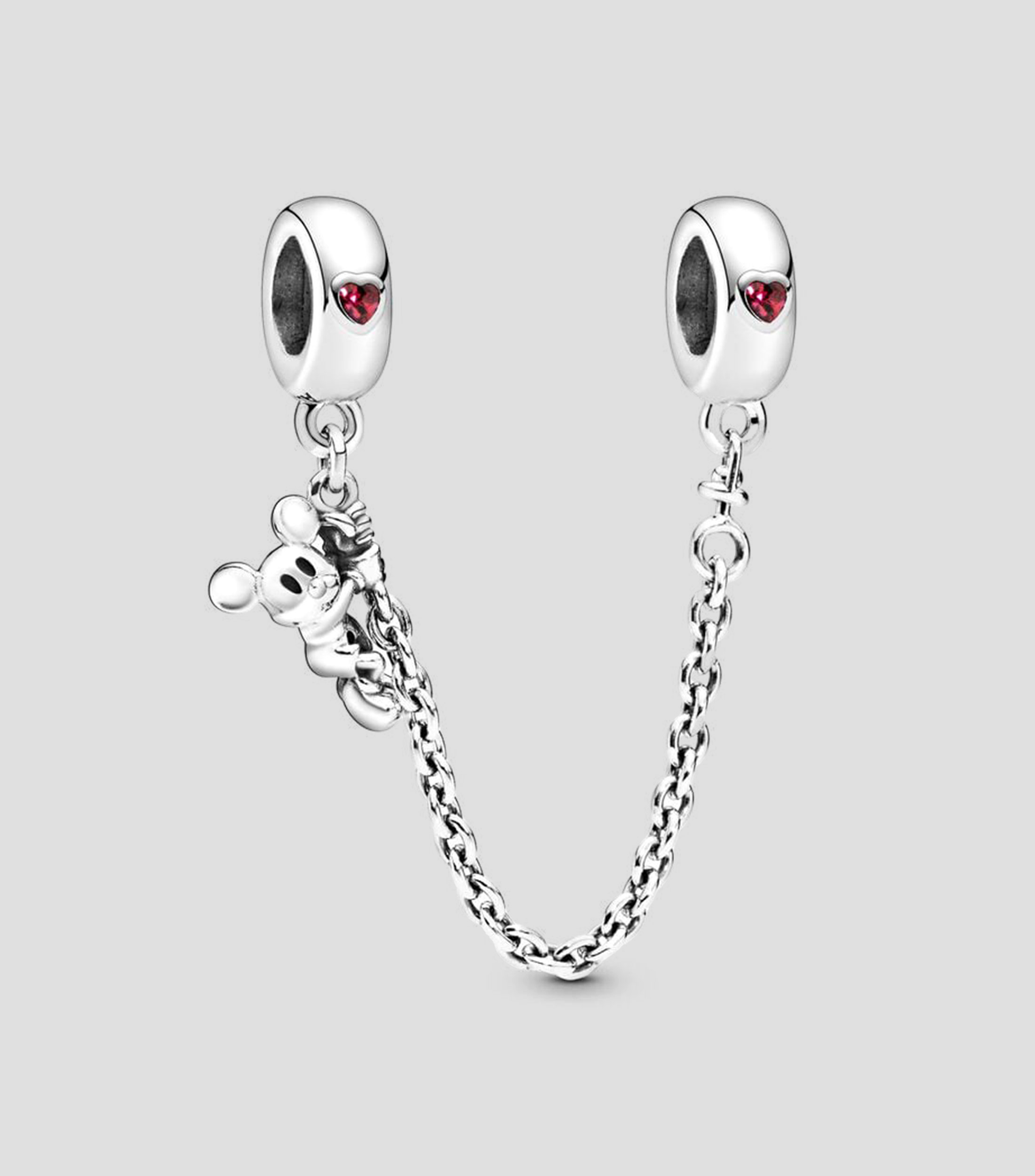 Cadena de seguridad Mickey en plata .925 Mujer