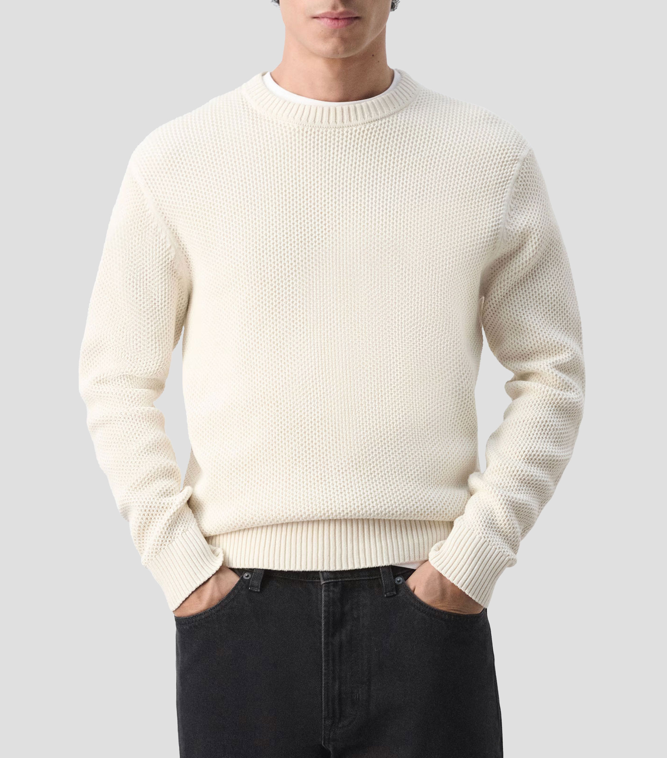 Suéter cuello redondo Hombre