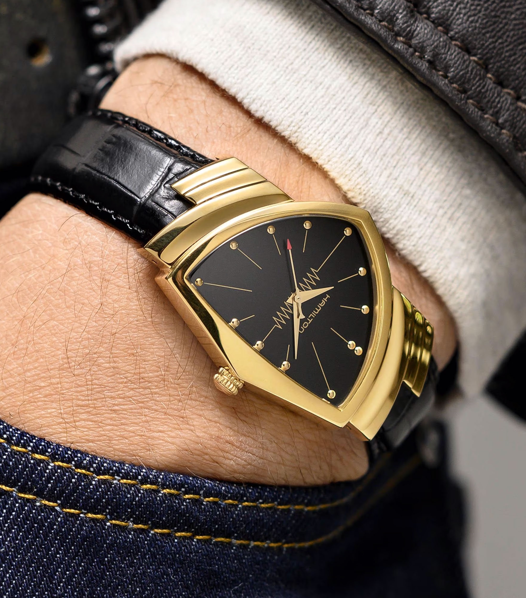 Reloj para Hombre Casual, Dorado