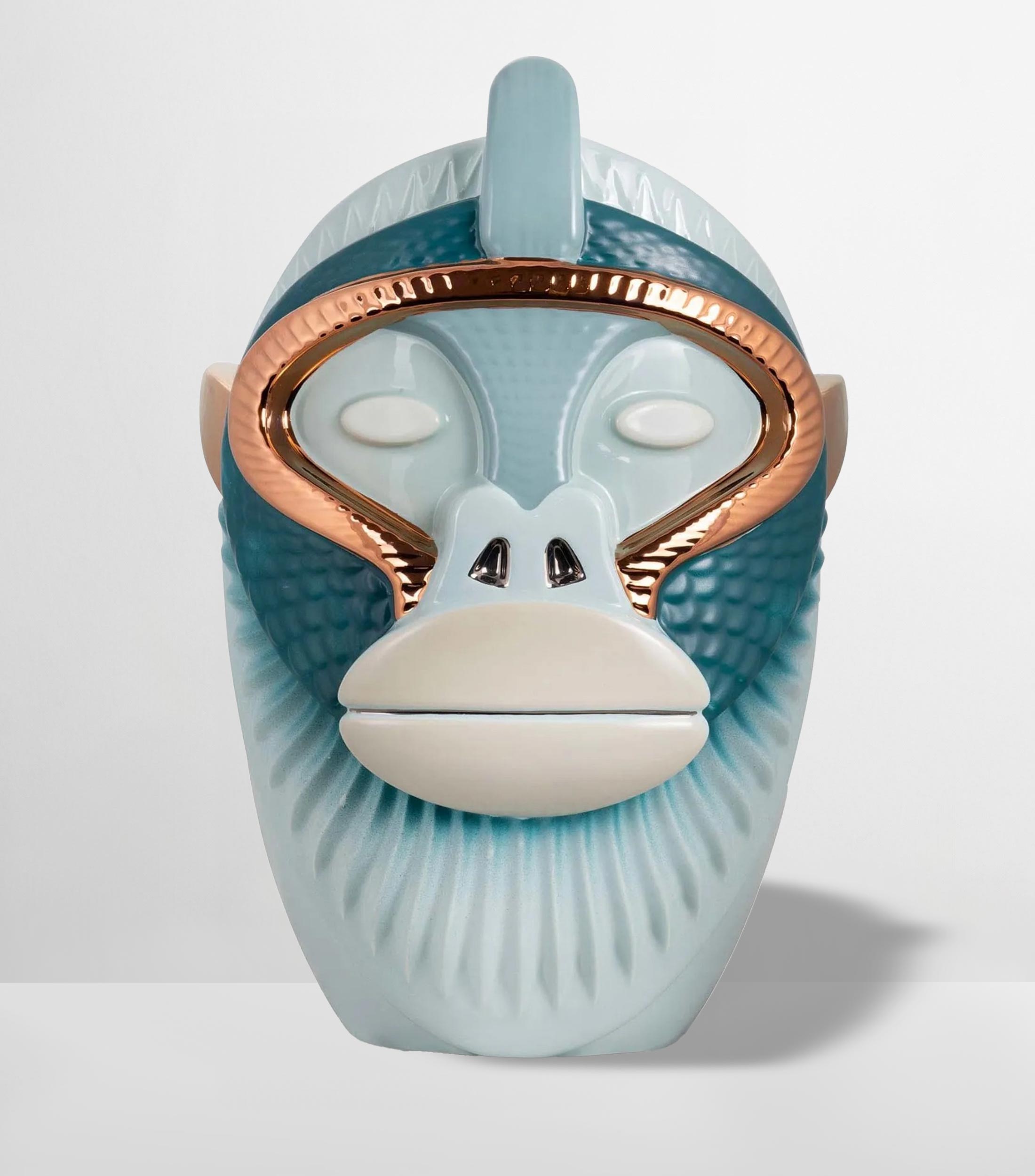 Jarrón decorativo Primate Kandti en cerámica
