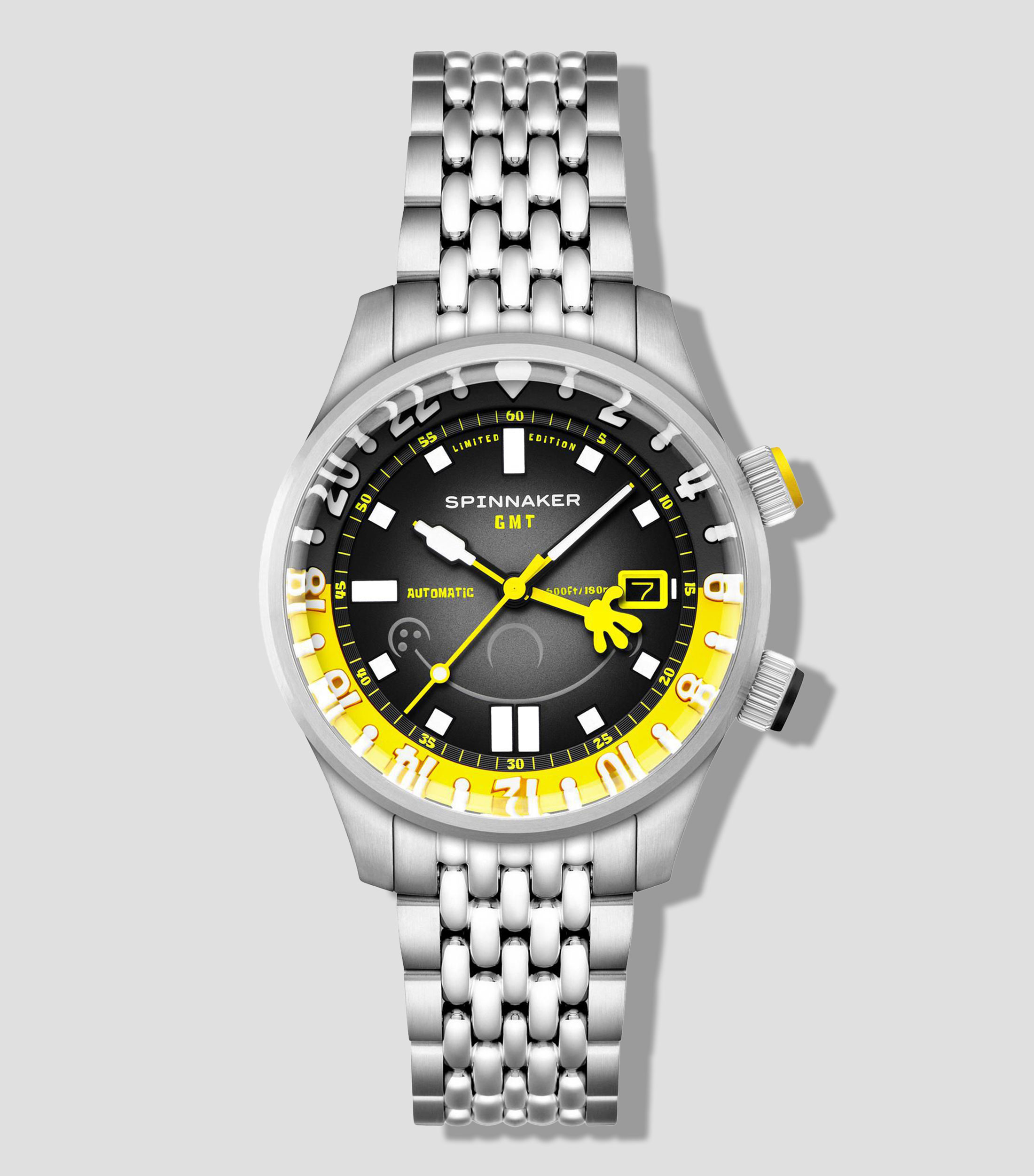 Reloj para Hombre Bradner GMT SpongeBob casual plateado