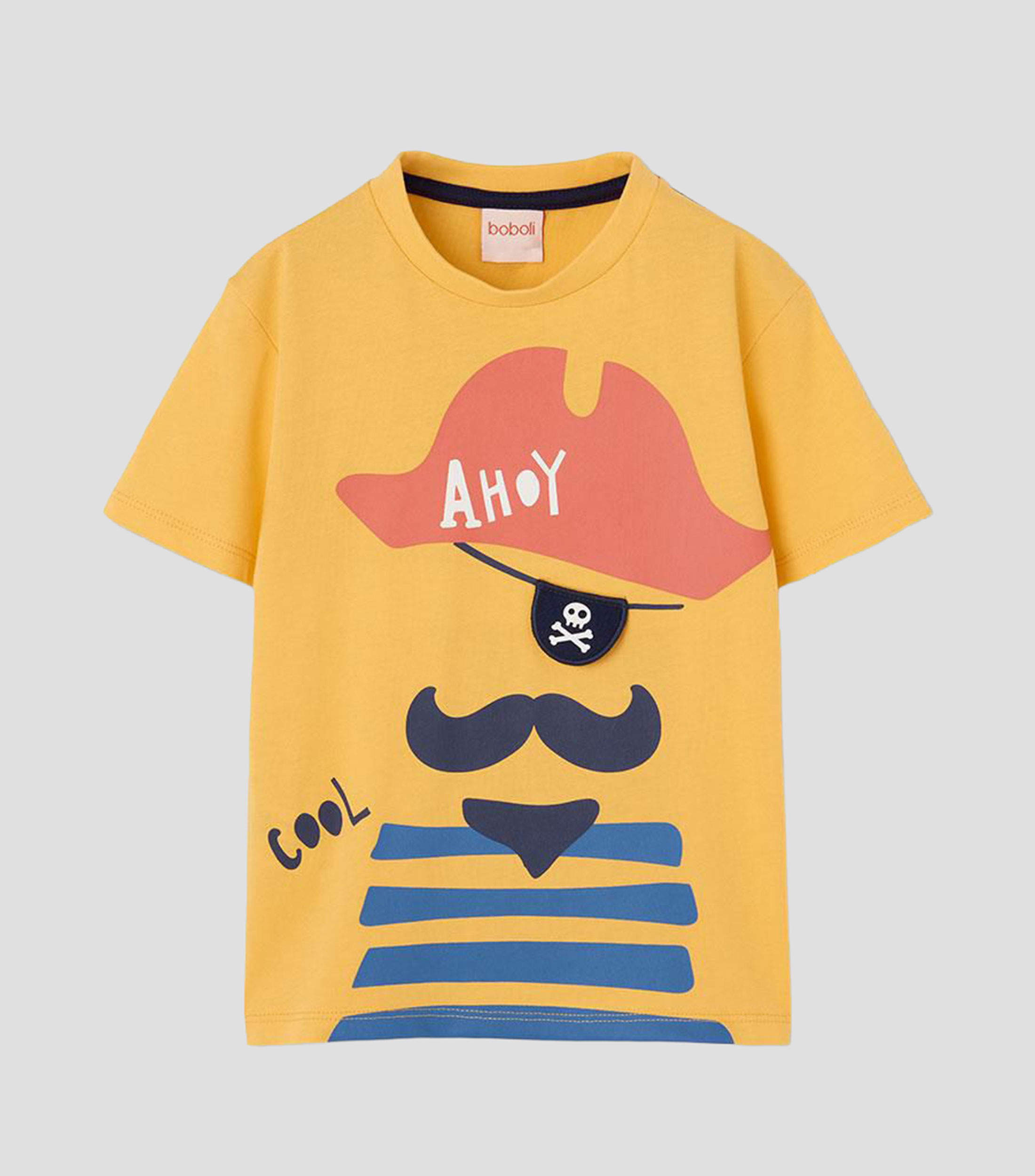 Playera cuello redondo manga corta estampada Bebé