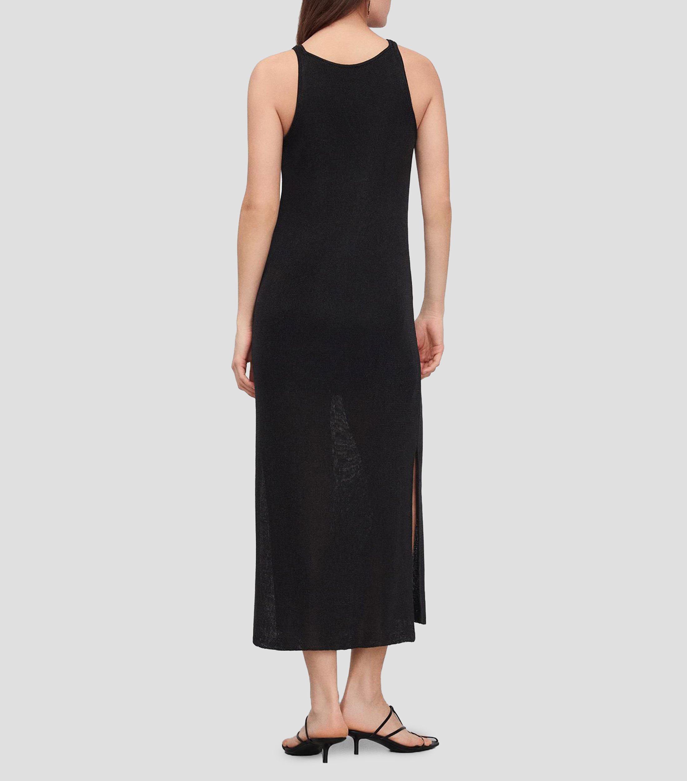 Vestido largo liso Mujer