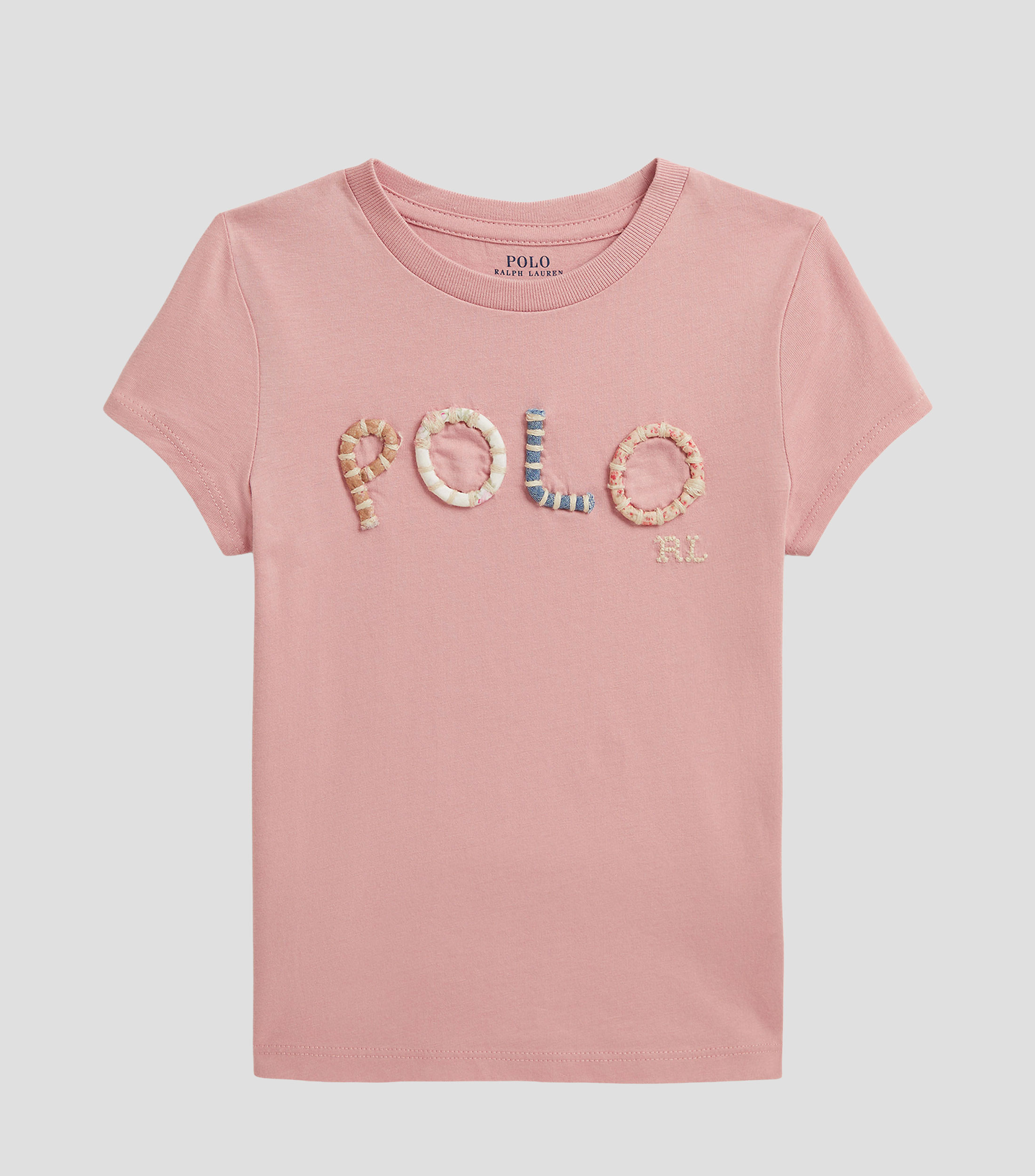 Playera cuello redondo manga corta estampada Niña