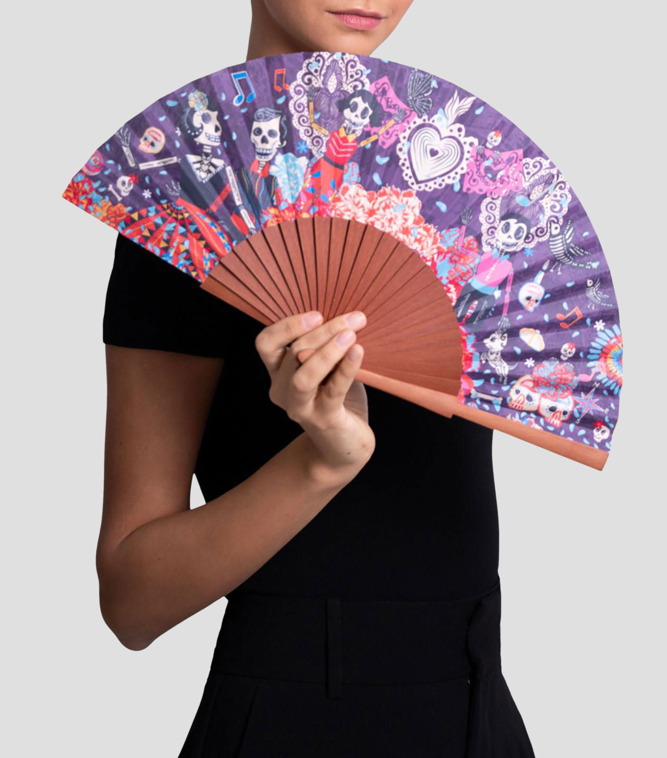 Abanico con estampado Catrines Mujer