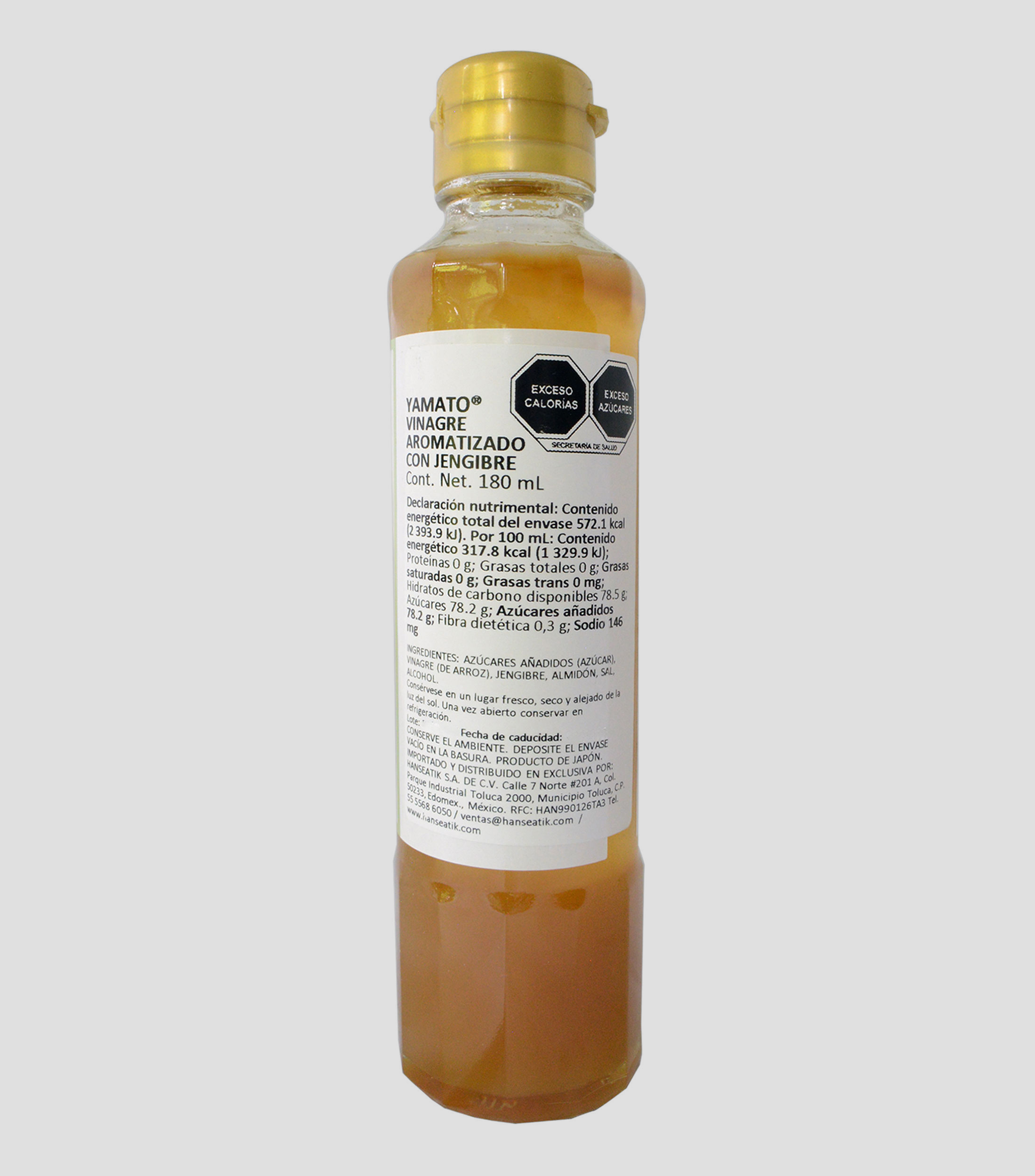 Vinagre Dulce de Jengibre, 180 ml