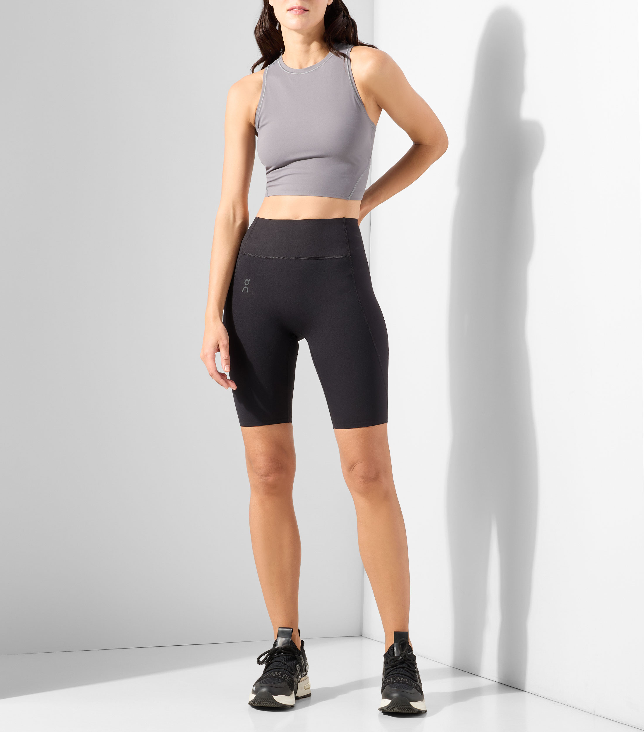 Playera para entrenamiento cuello redondo sin mangas lisa Mujer