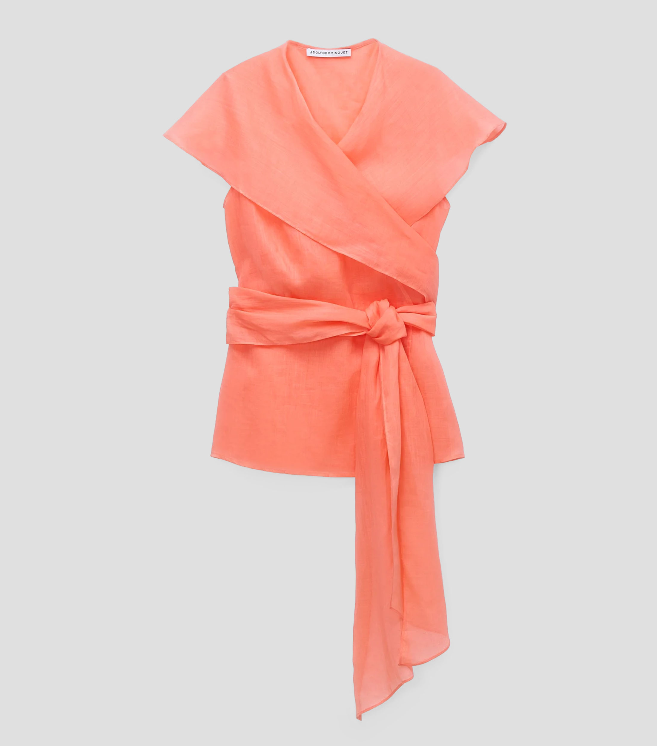 Blusa lisa manga corta Mujer