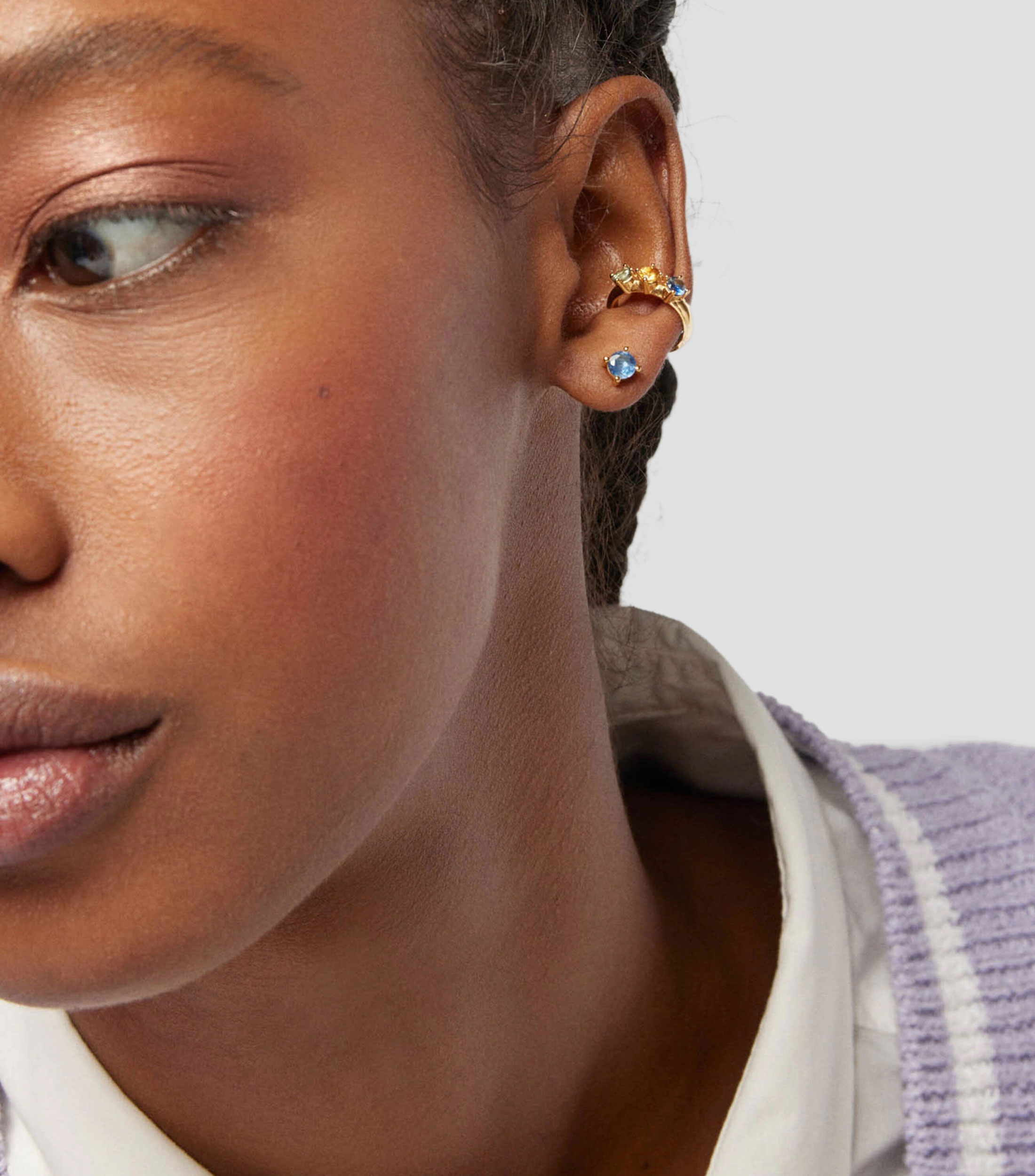 Arete en plata Glaring Mujer