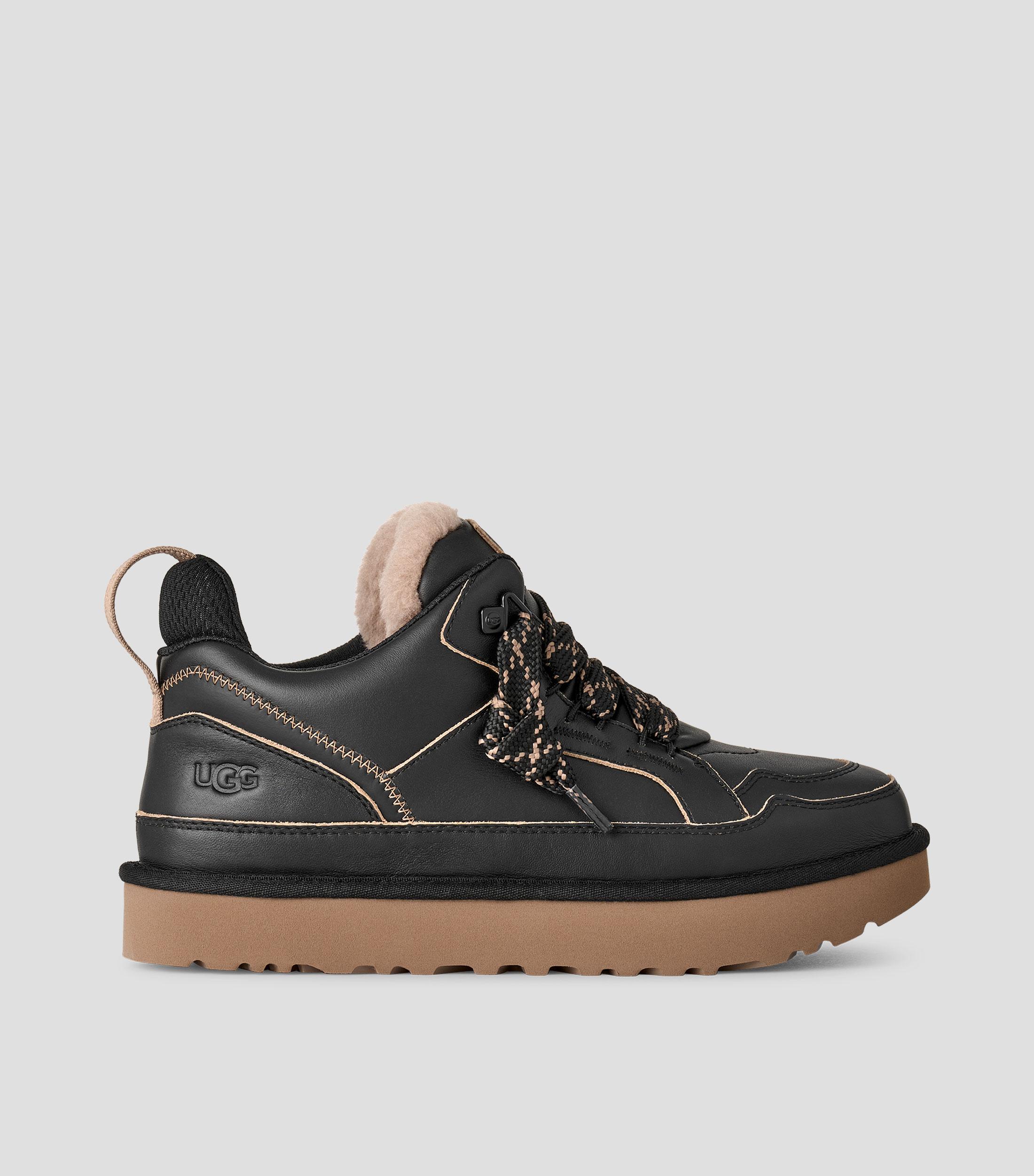 Tenis casuales tipo botín en piel Lowmel Contrast Hombre