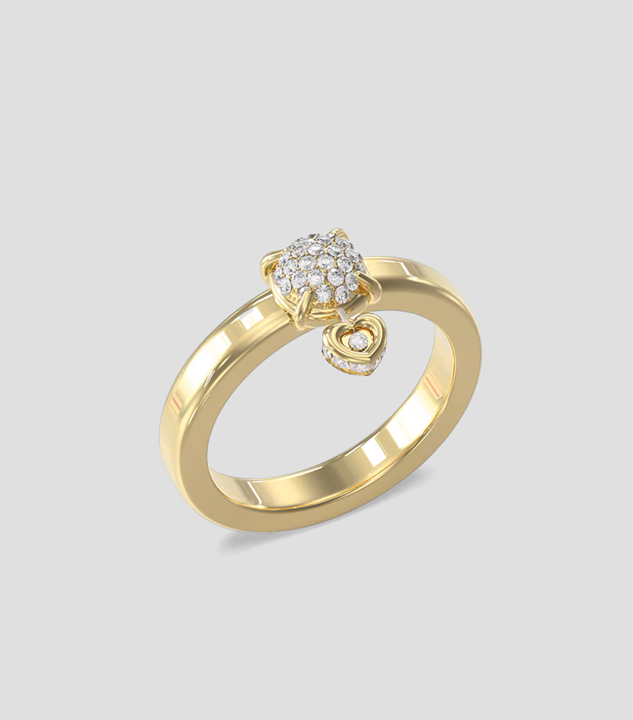 Anillo L.O.V.E. con circonitas Mujer