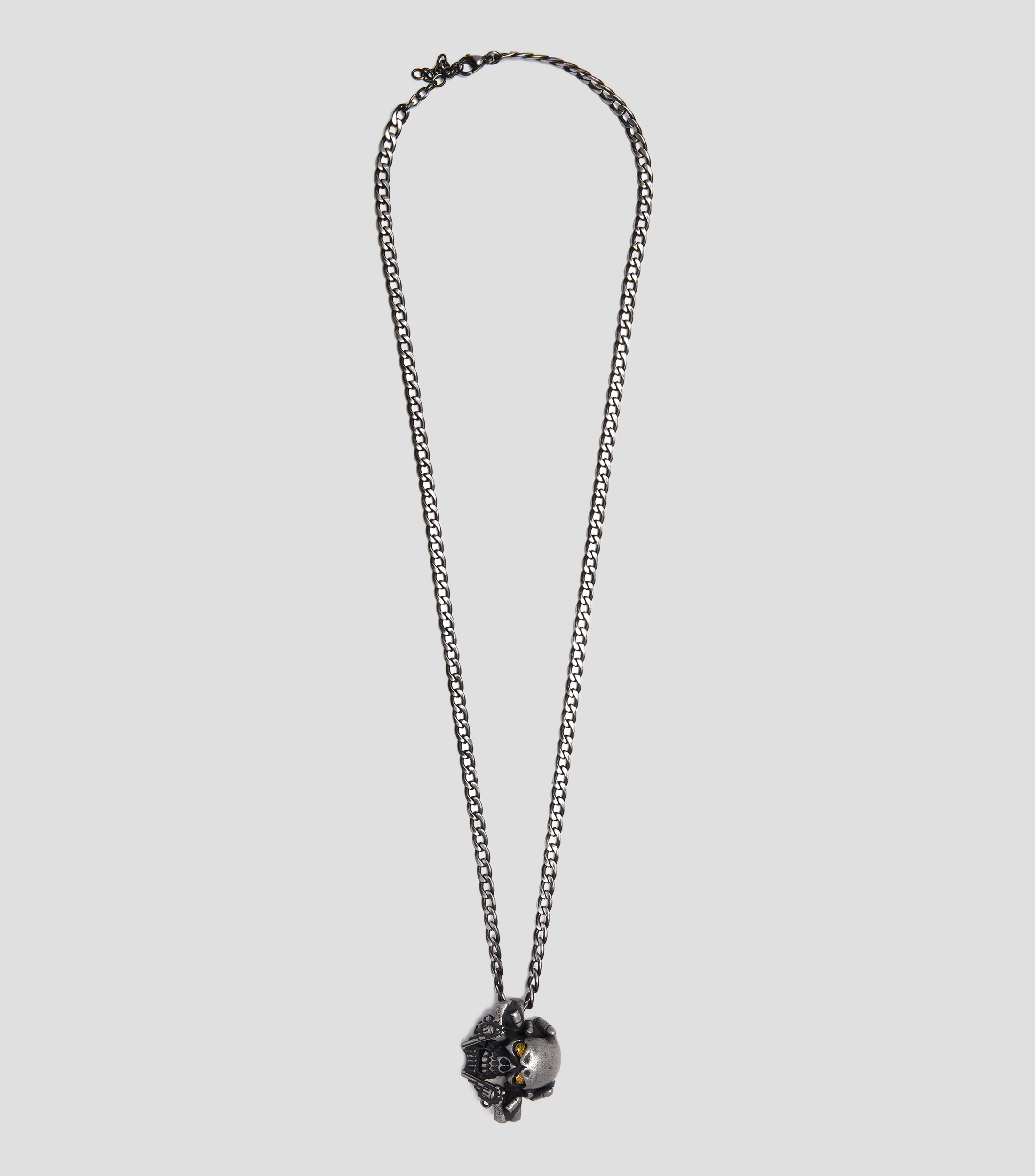 Collar Skull Acero Hombre