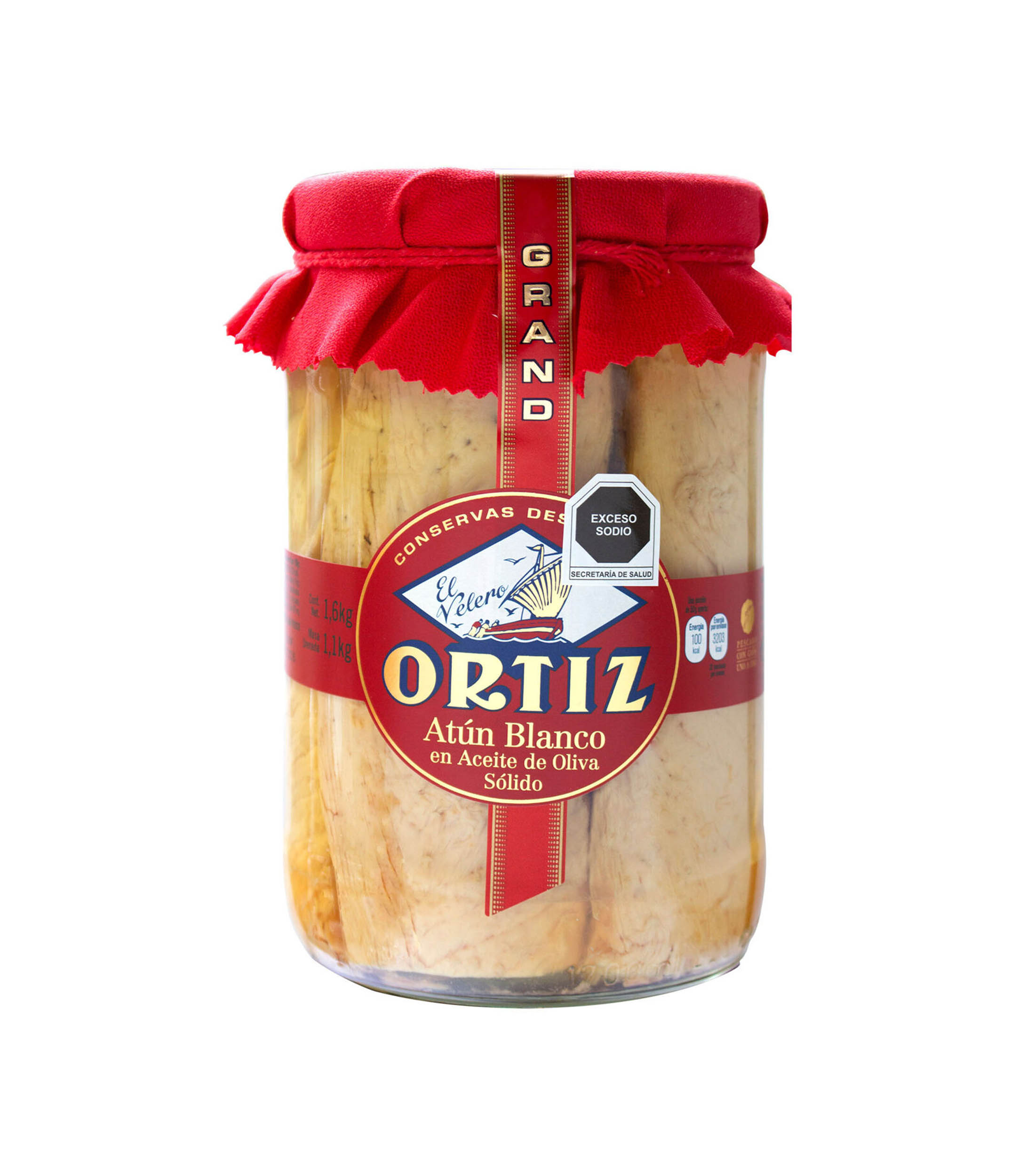 Atún Blanco en Aceite de Oliva Sólido, 1.6 Kg