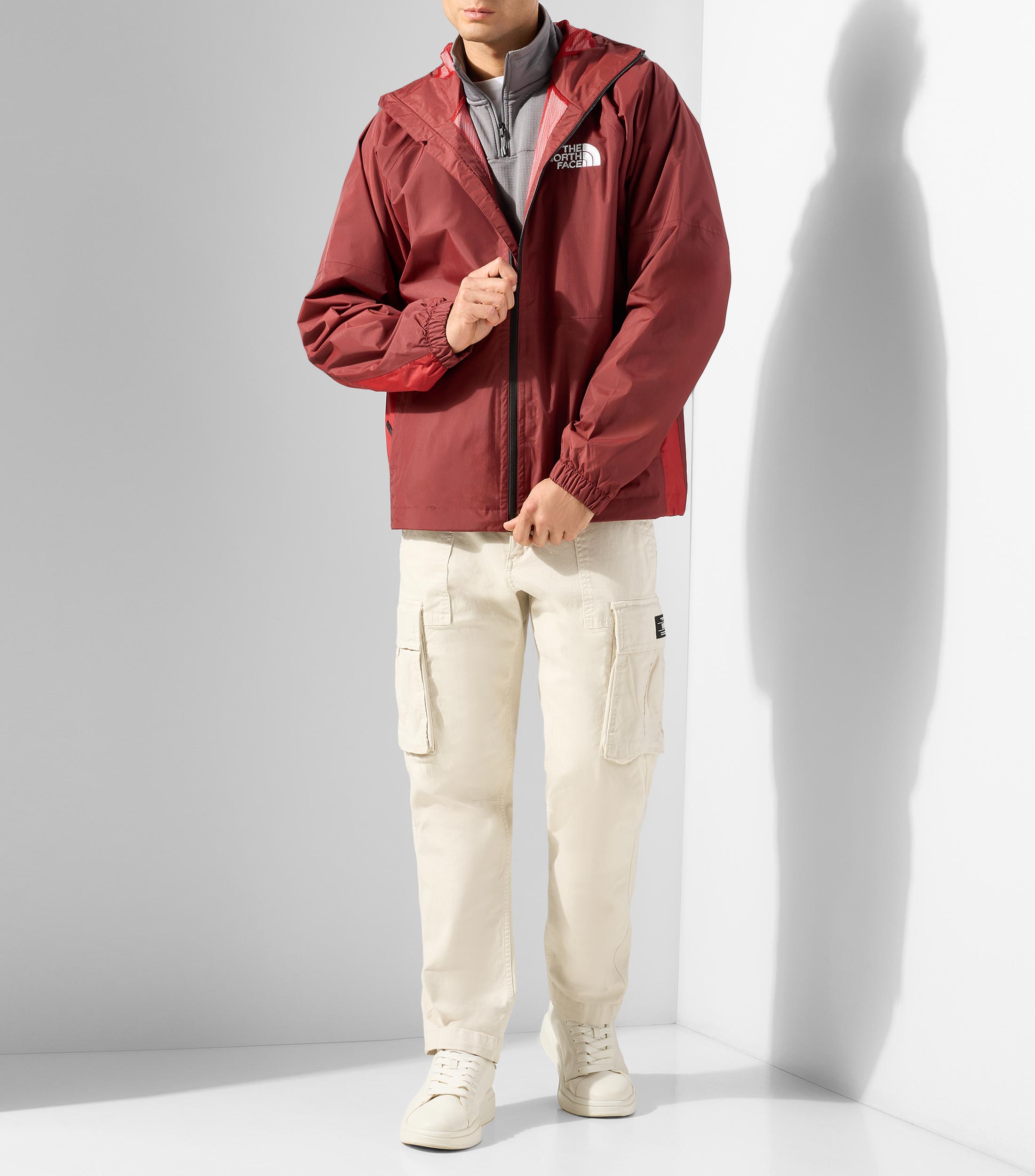 Chamarra Impermeable para entrenamiento con capucha Hombre