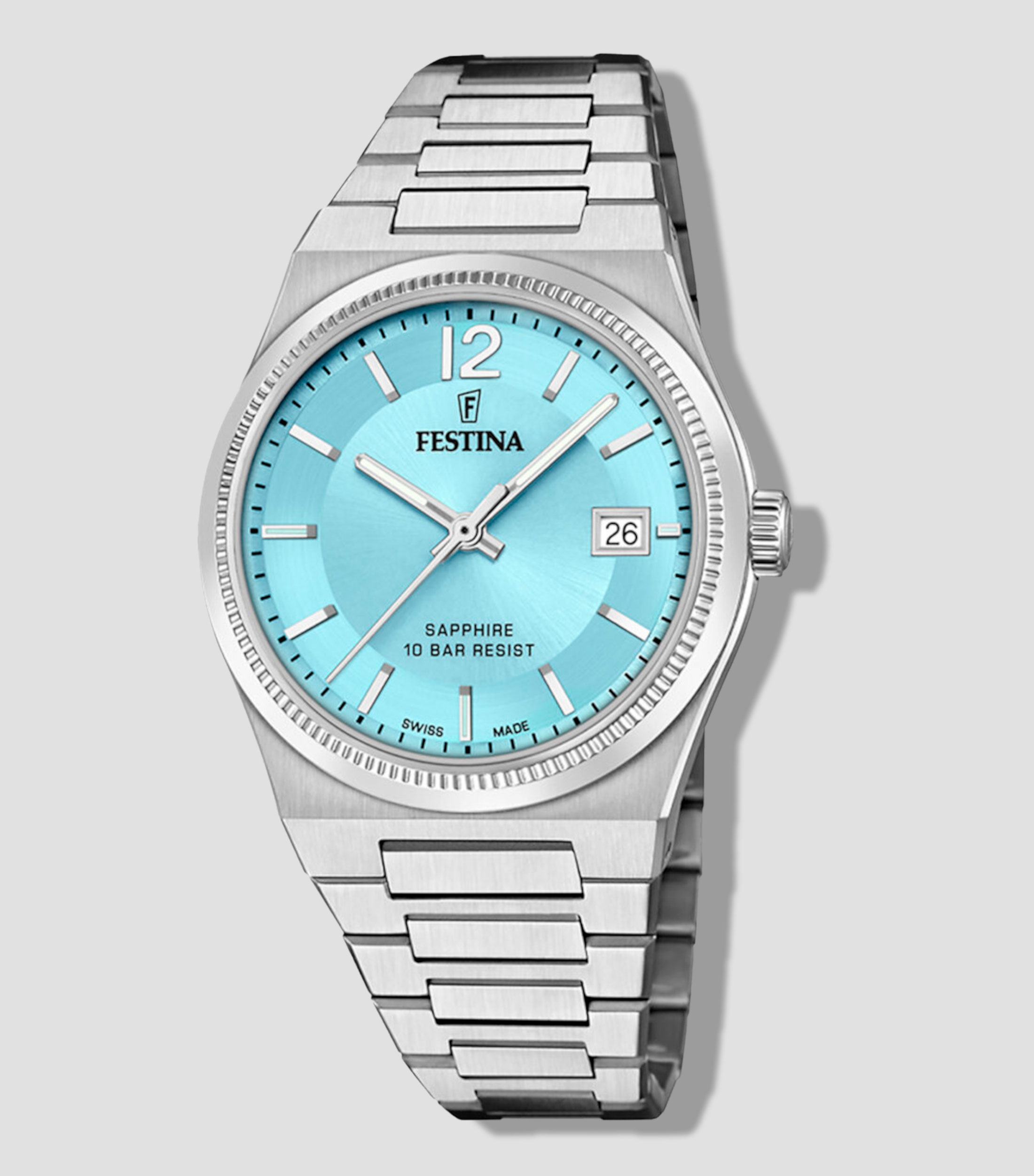 Reloj para Mujer My Swiss Time de Vestir, Plateado