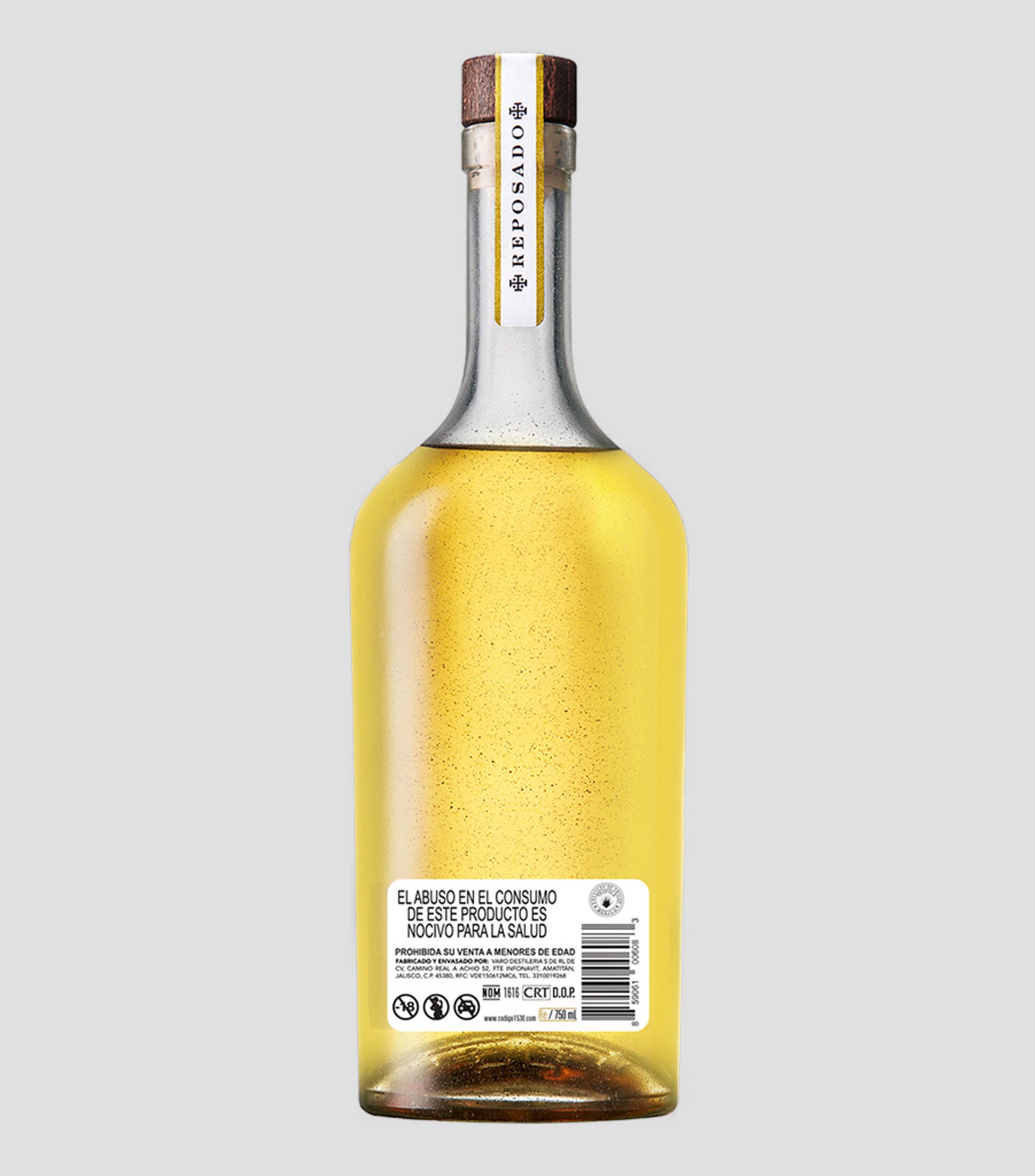 Tequila Reposado Codigo 1530, 750 ml