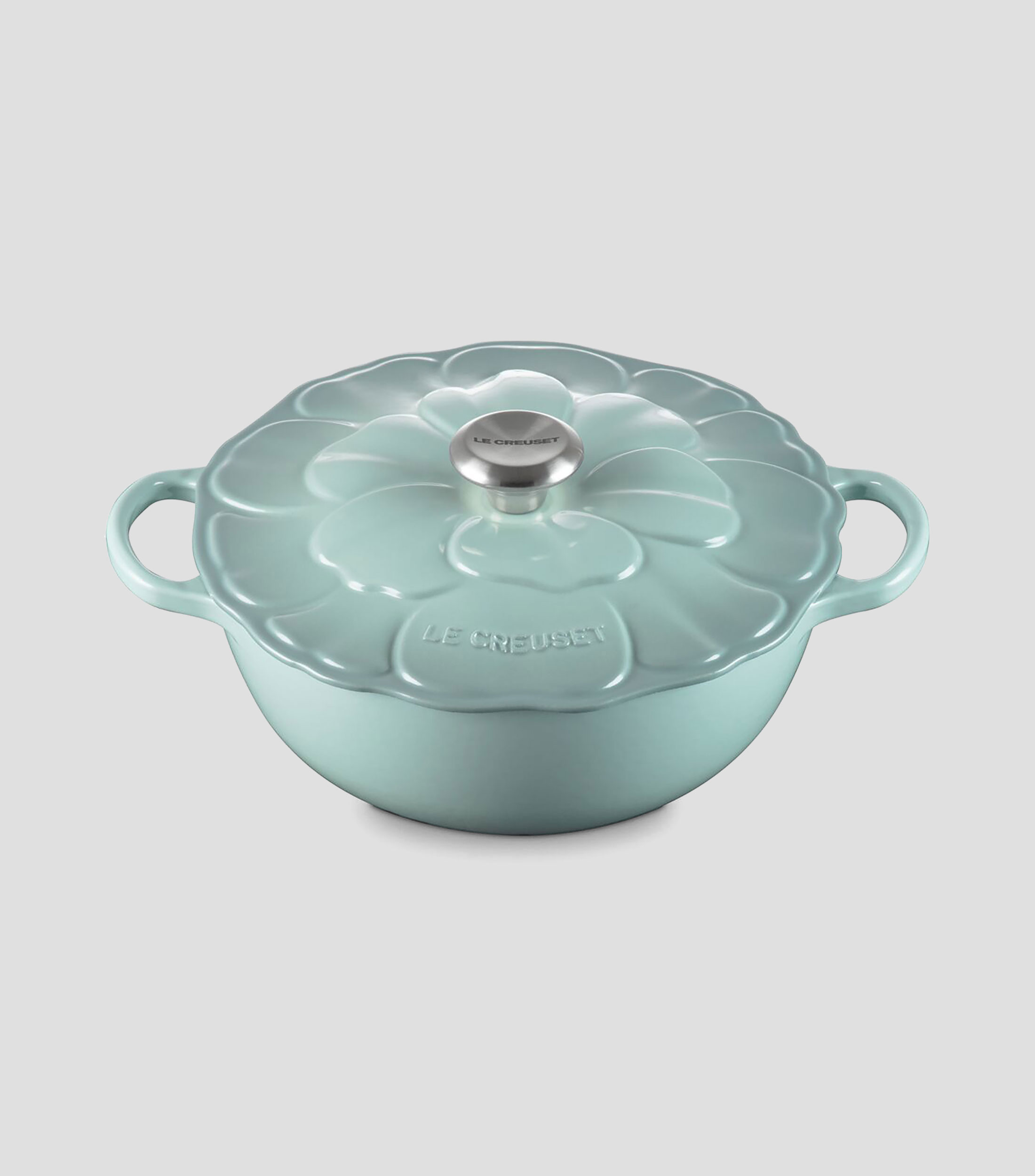 Olla en hierro colado Marmita Pétalos 4.1 L azul