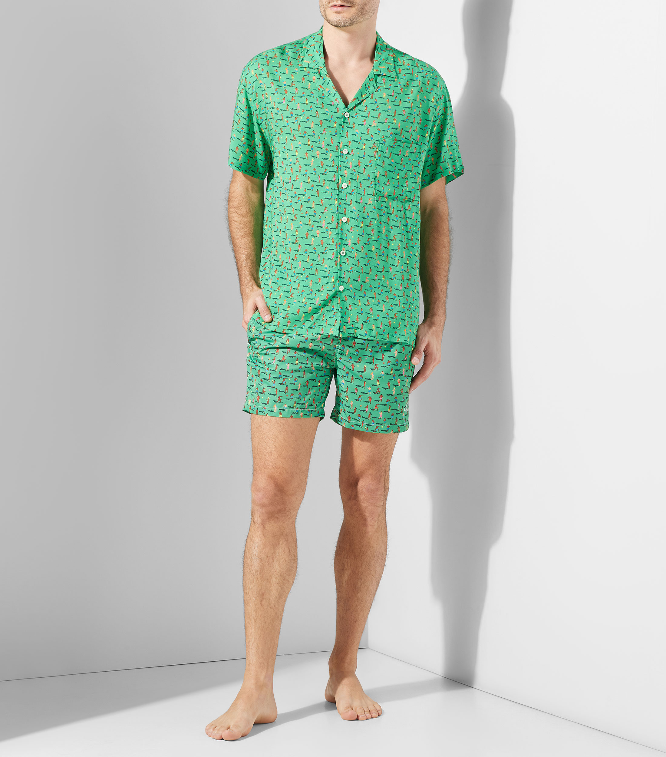Traje de Baño corto fantasía Hombre