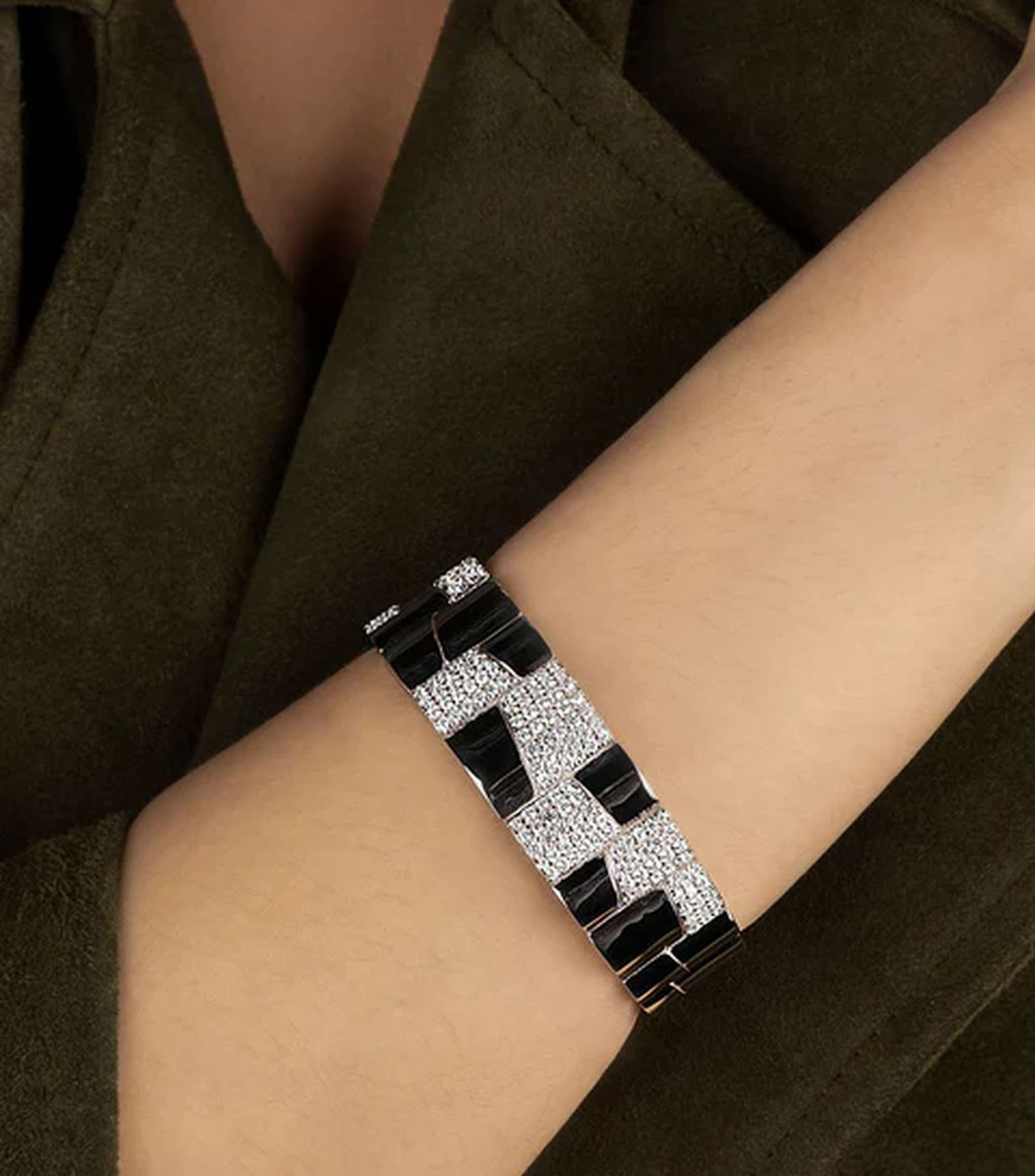 Brazalete en plata de primera ley Mujer