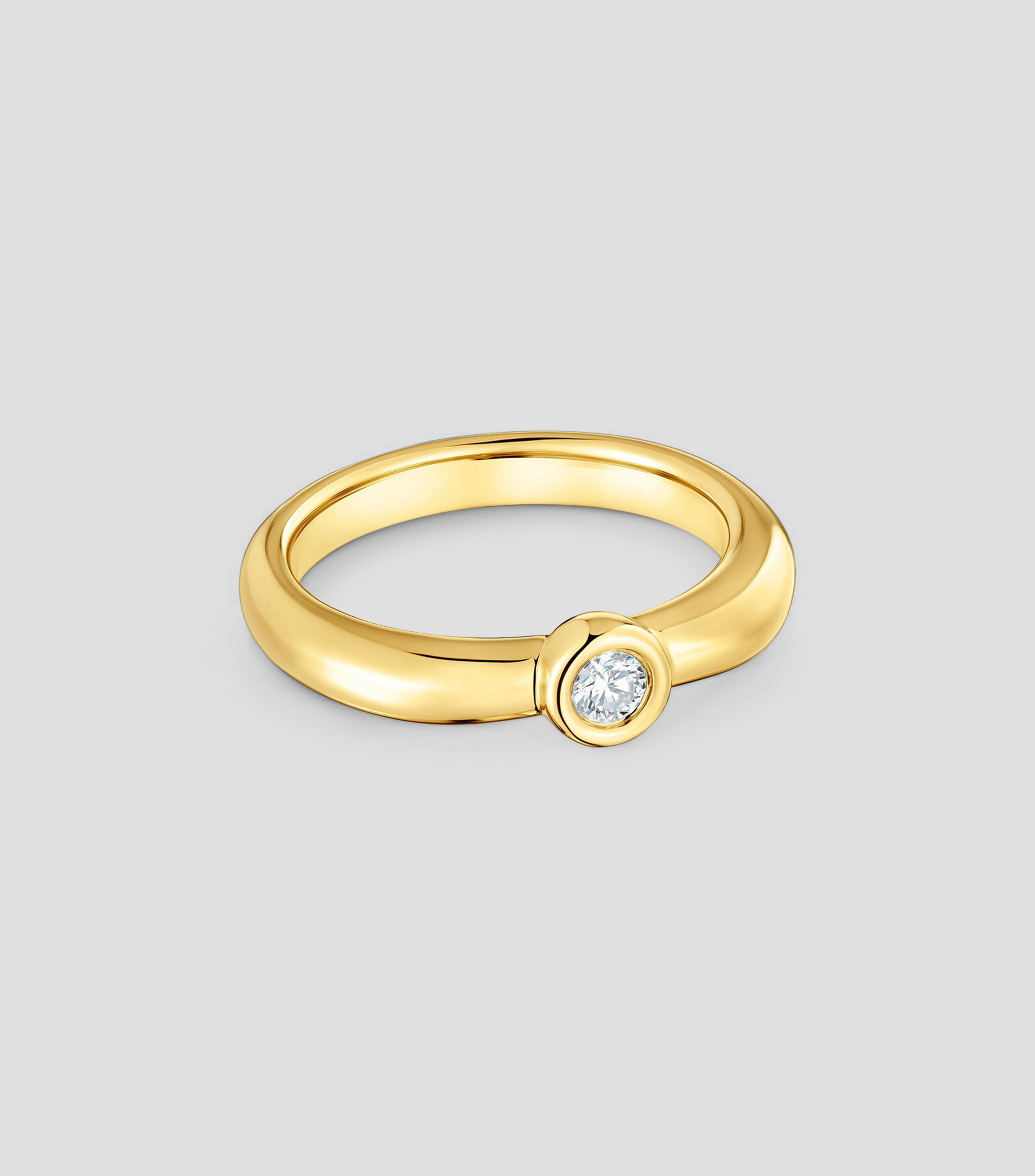 Anillo en plata .925 con diamante Line Mujer
