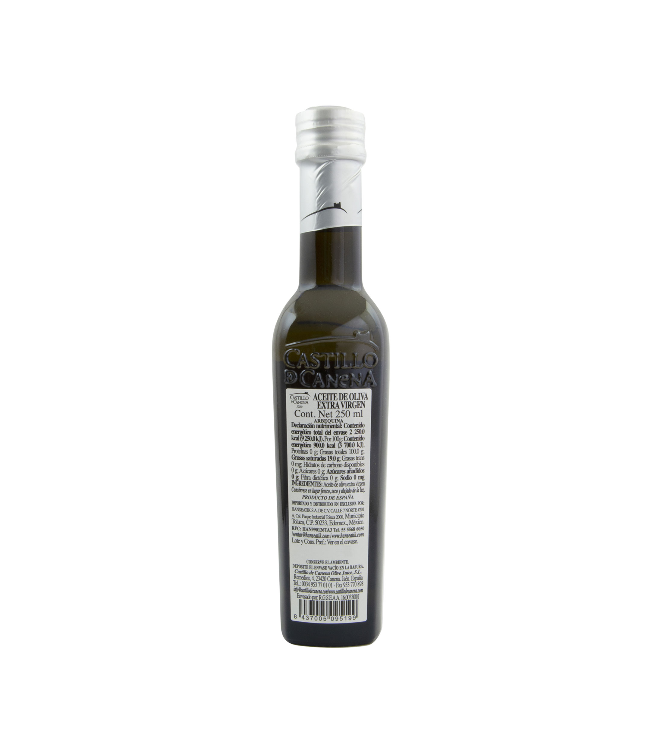 Aceite de Oliva Extra-Arbequina, 250 ml