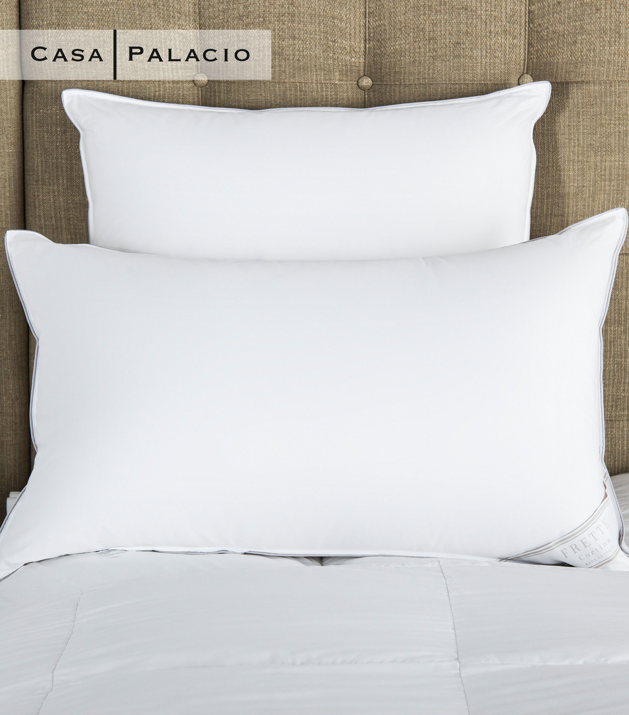 Almohada Soft Cortina King Size Pillow Plumon de Ganso Suave Blanca