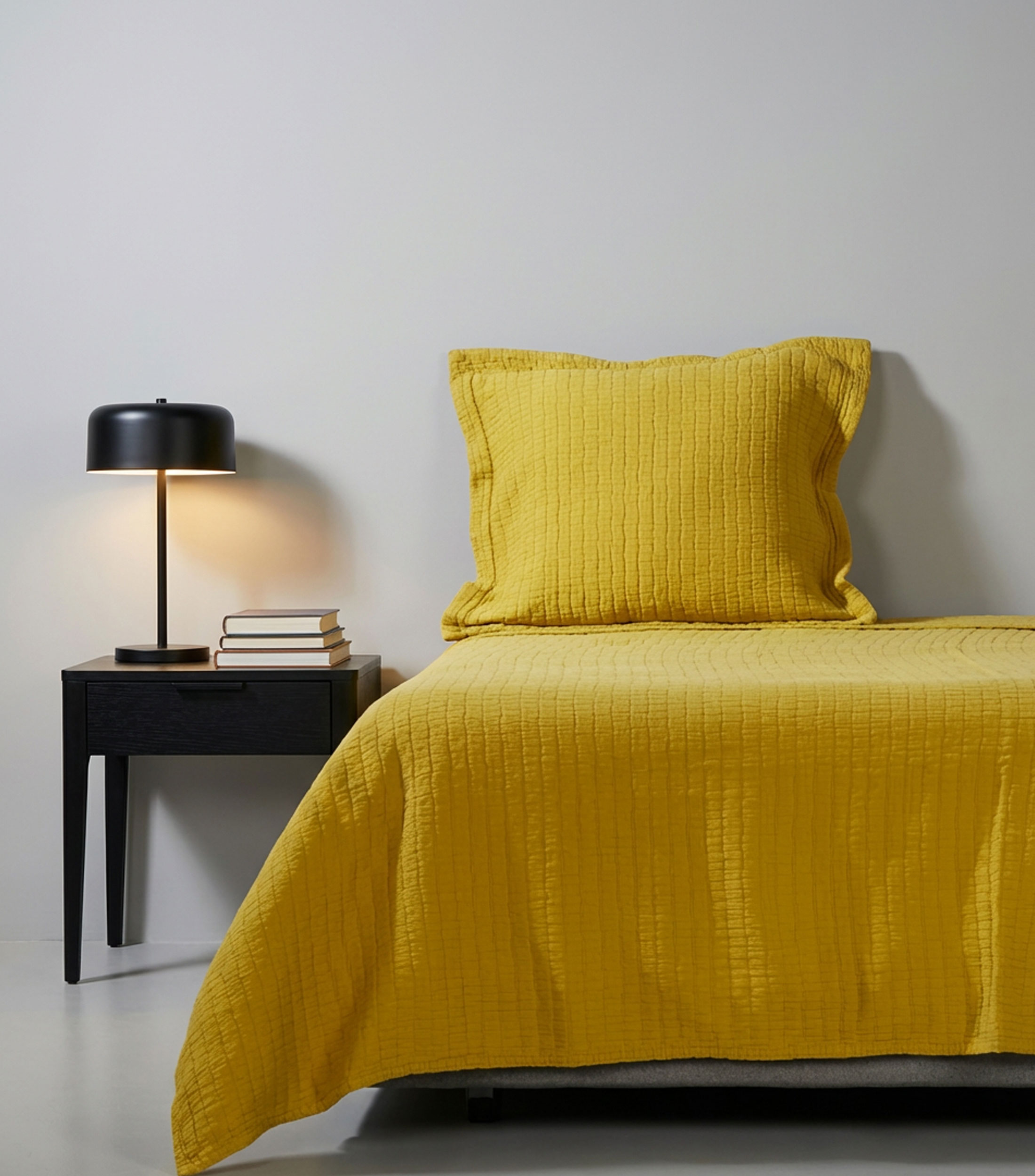 Funda para almohada Euro en algodón Minimal verde citrus