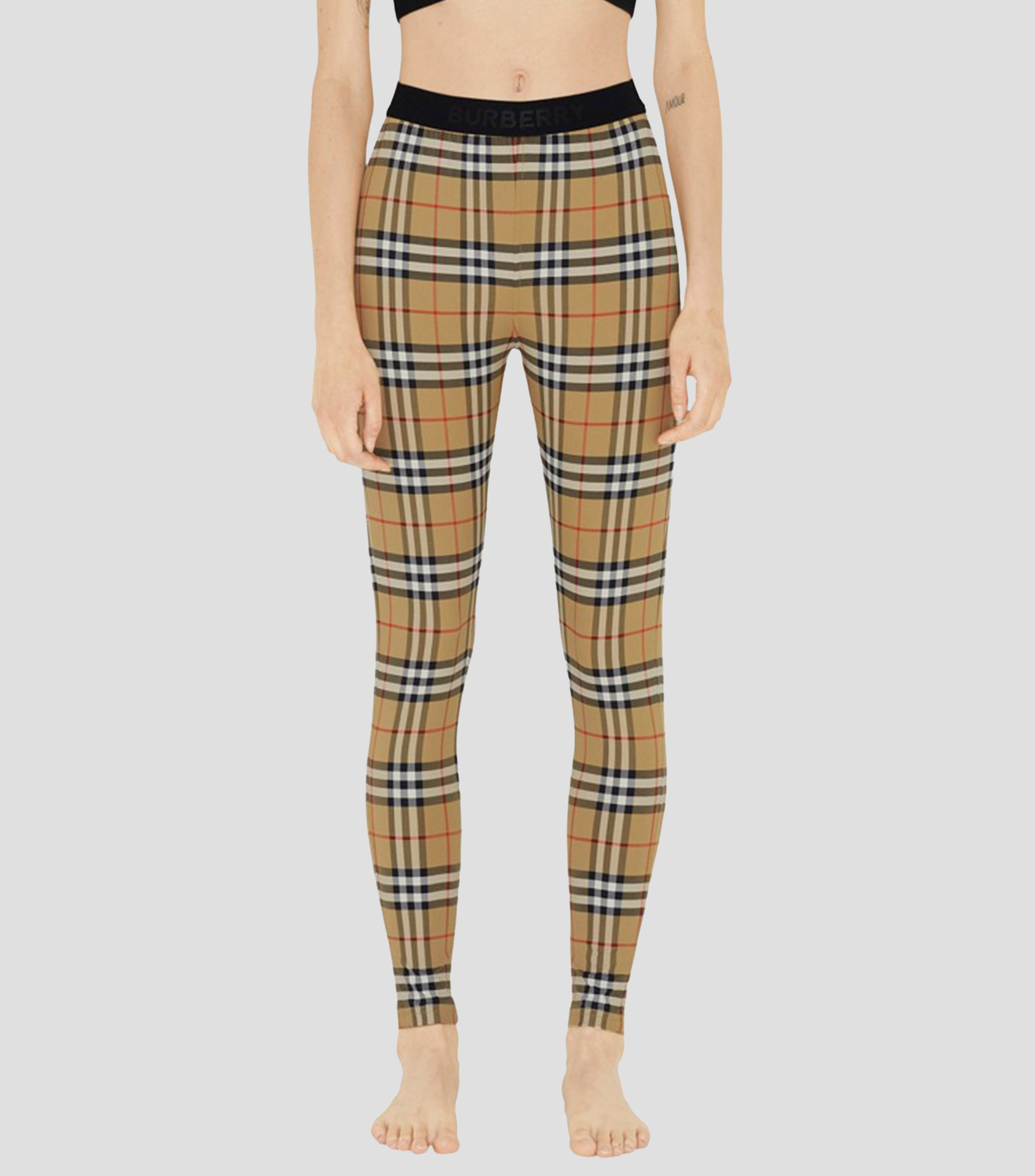Leggings a cuadros Mujer