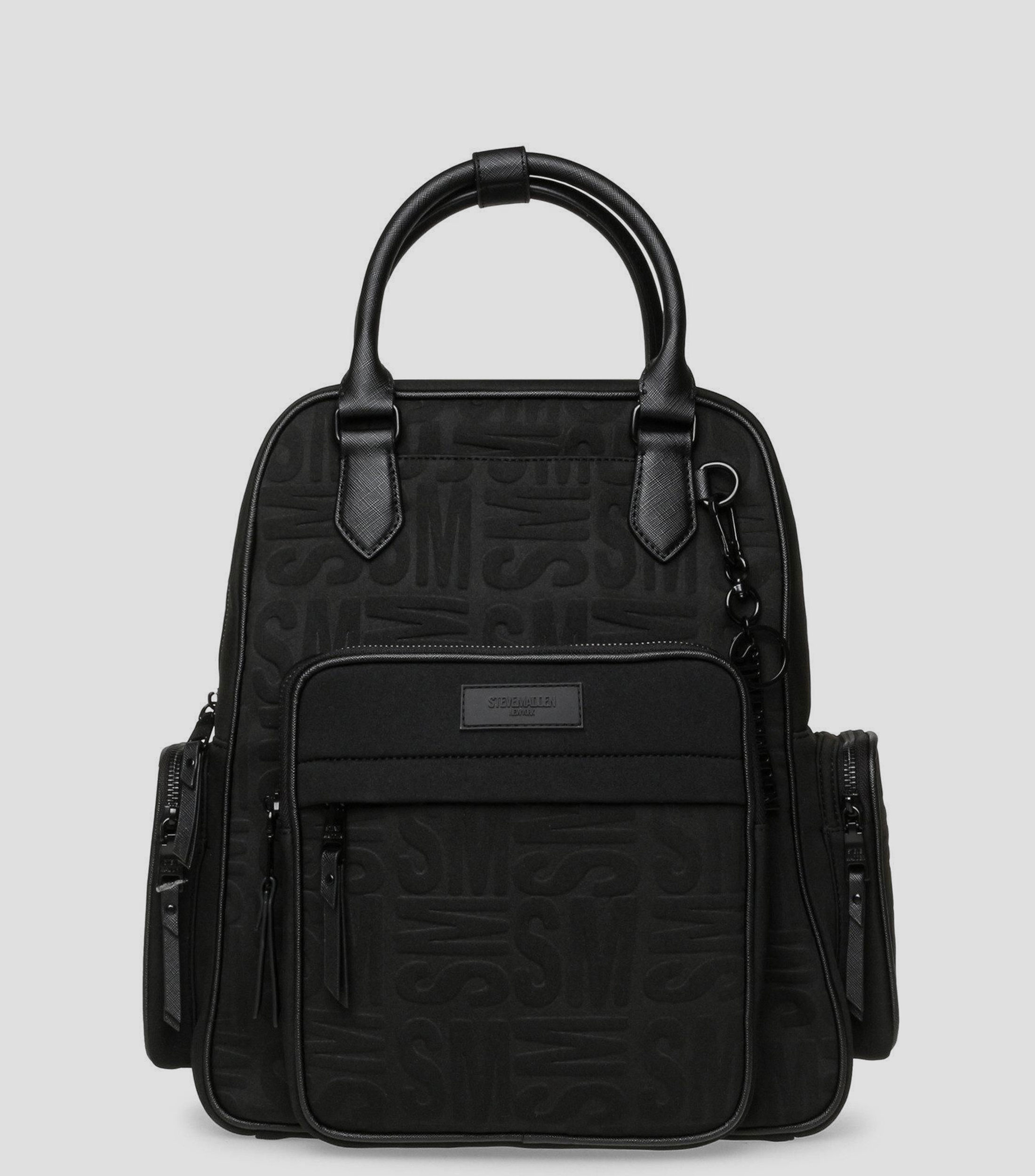 Mochila lisa con logotipo Mujer