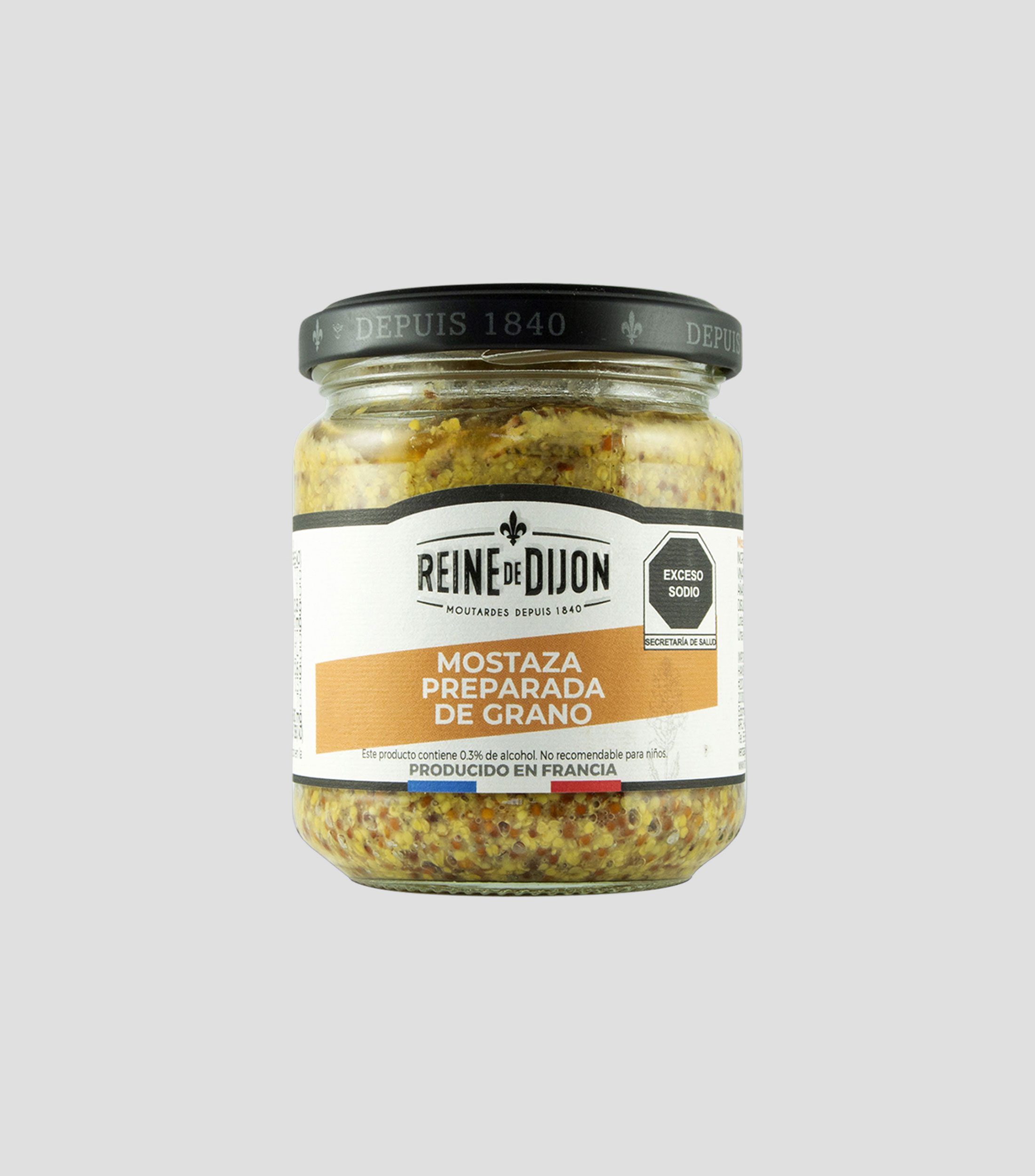 Mostaza Preparada de Grano, 190 g