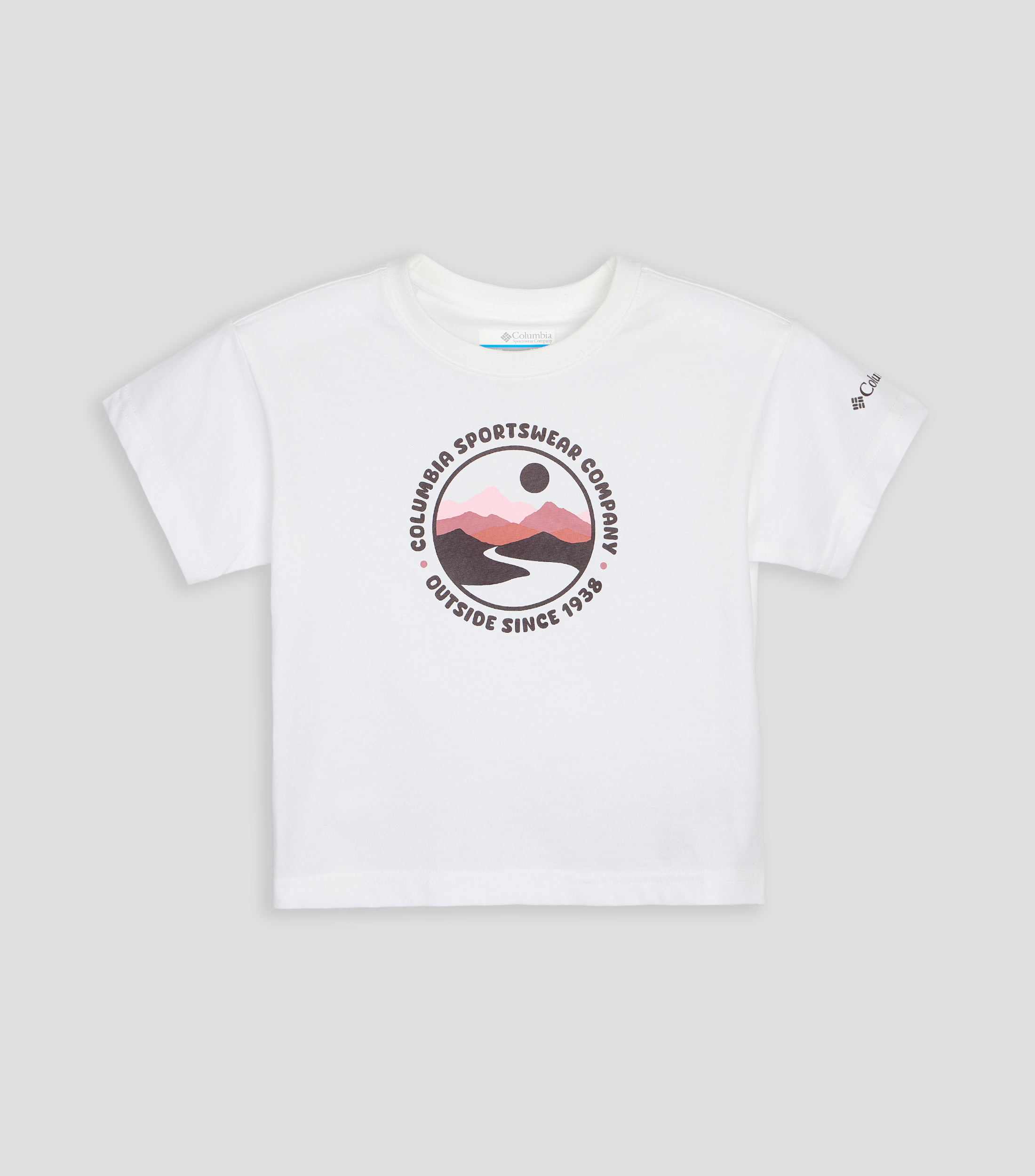 Playera cuello redondo manga corta con estampado Niña