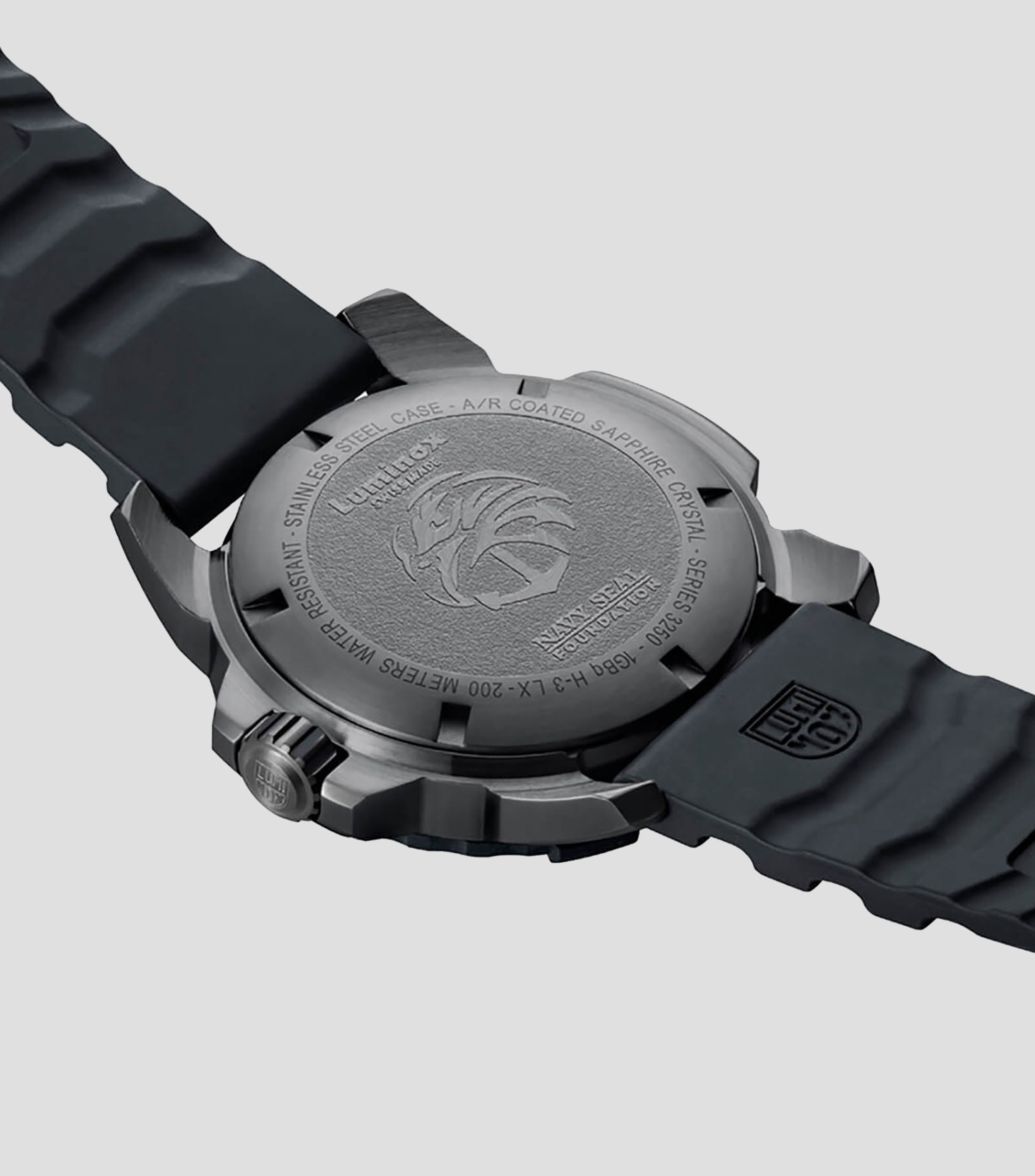 Reloj para hombre Navy Seal Steel 3250 Time Date Series de vestir Negro