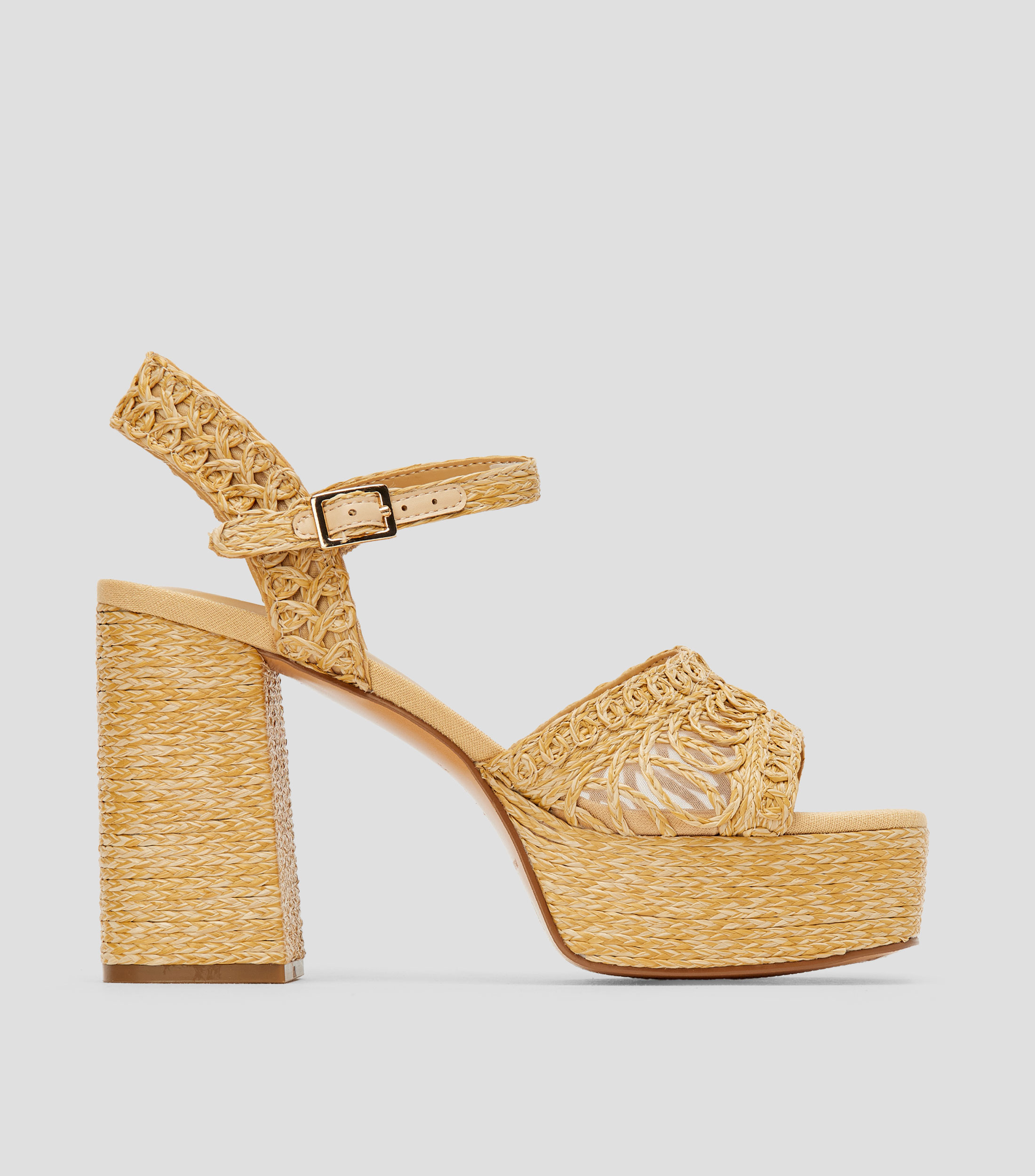 Sandalias con tacón ancho de 11 cm Mujer
