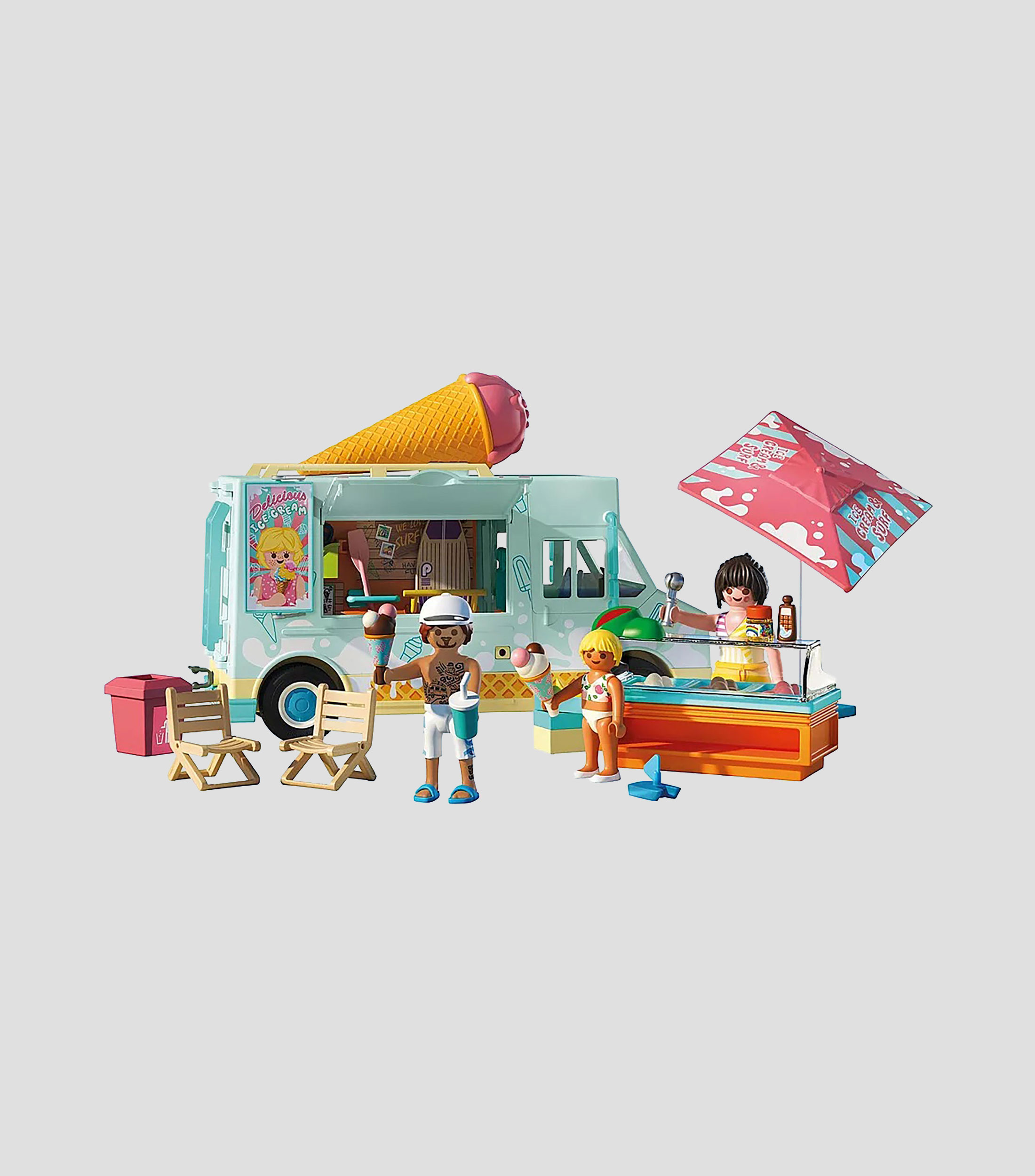 Playset Camión de helados con tienda de surf