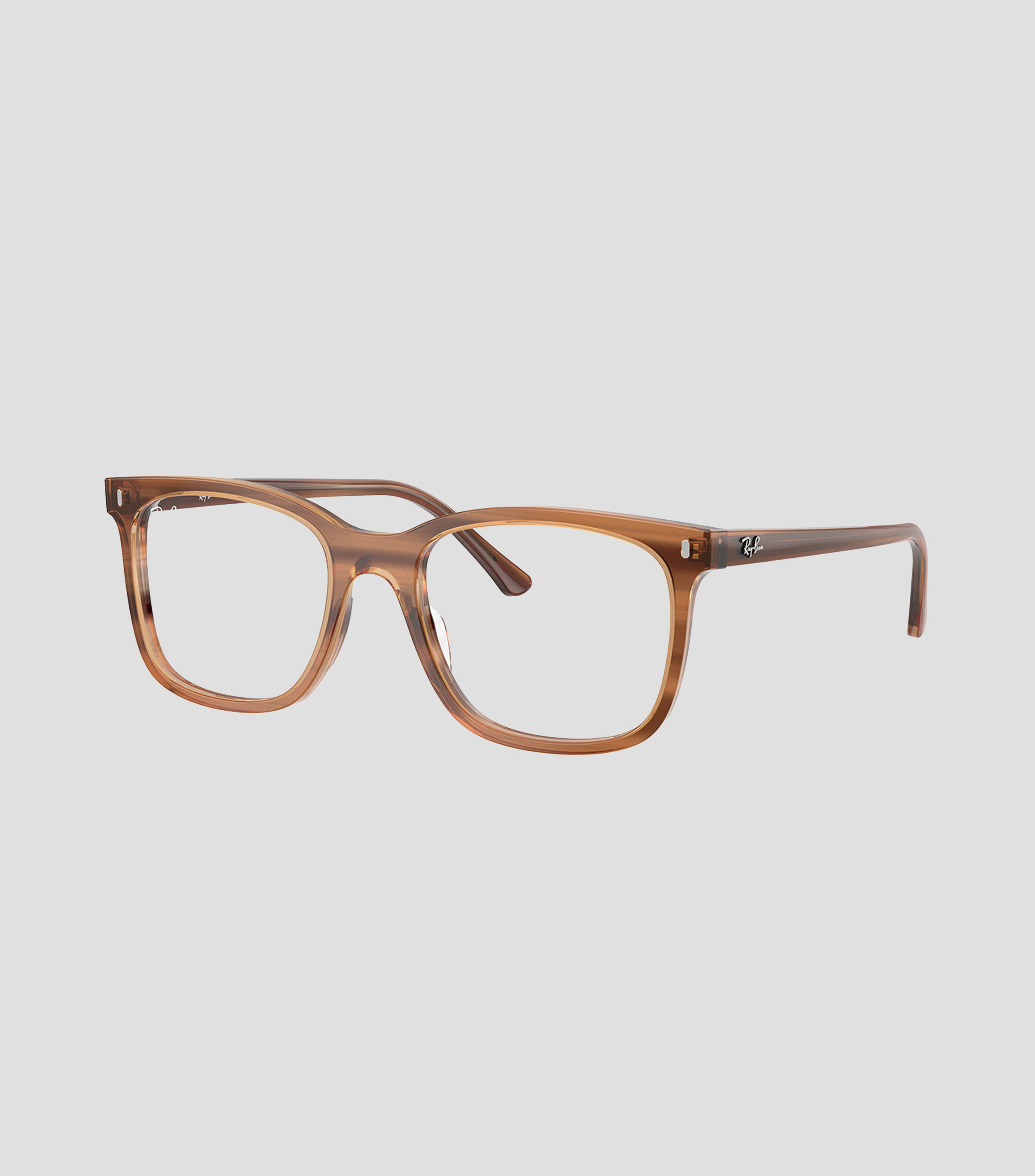 Lentes Oftálmicos cuadrados marrón Unisex