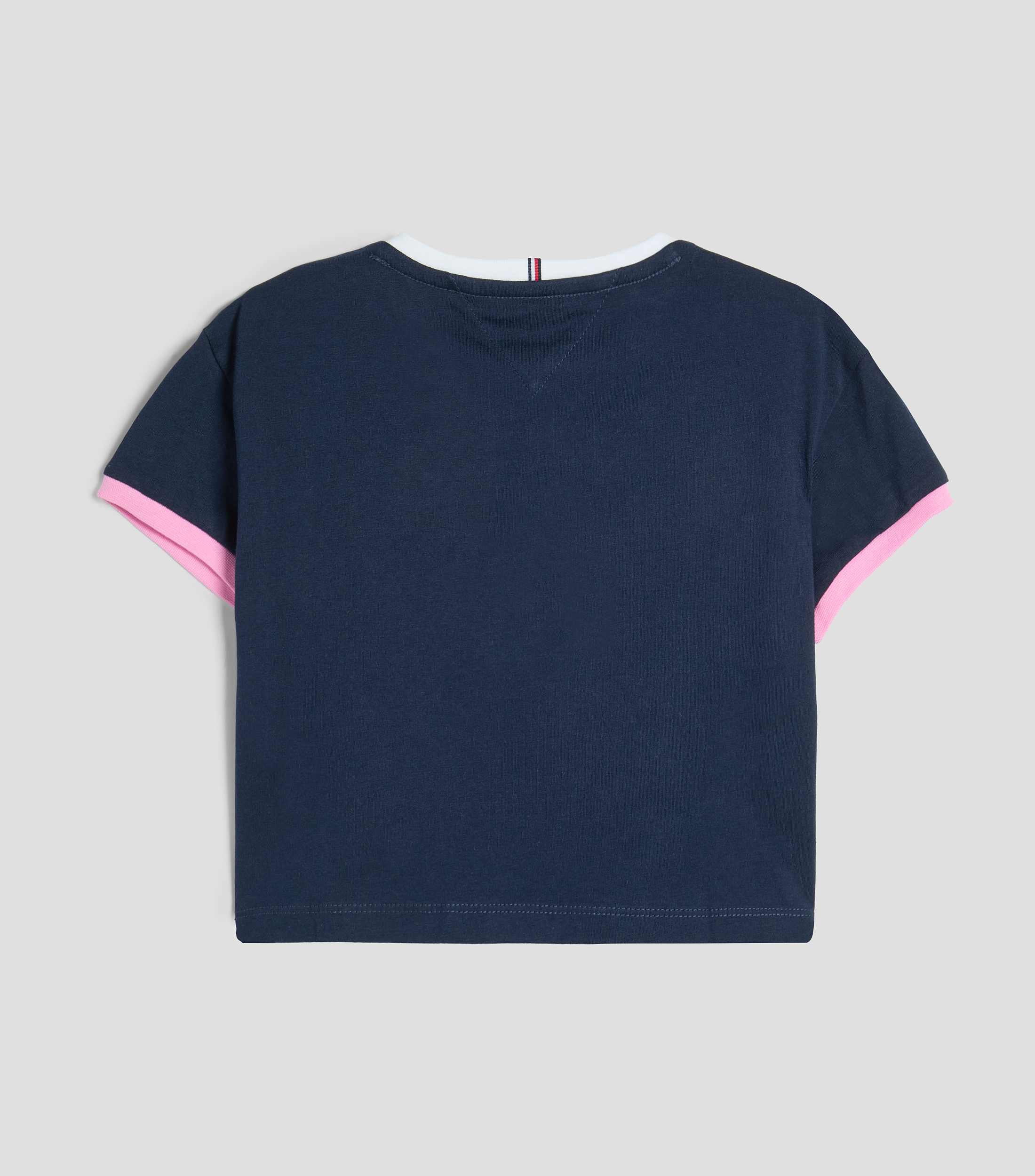 Playera cuello redondo manga corta con estampado Niña