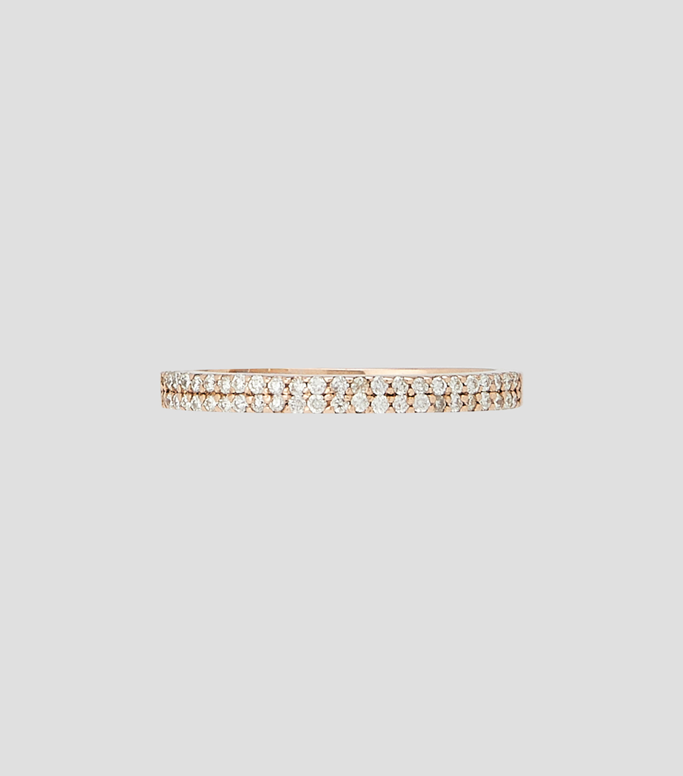 Anillo Churumbela en Oro Rosa de 14 Kilates con Incrustacion Mujer
