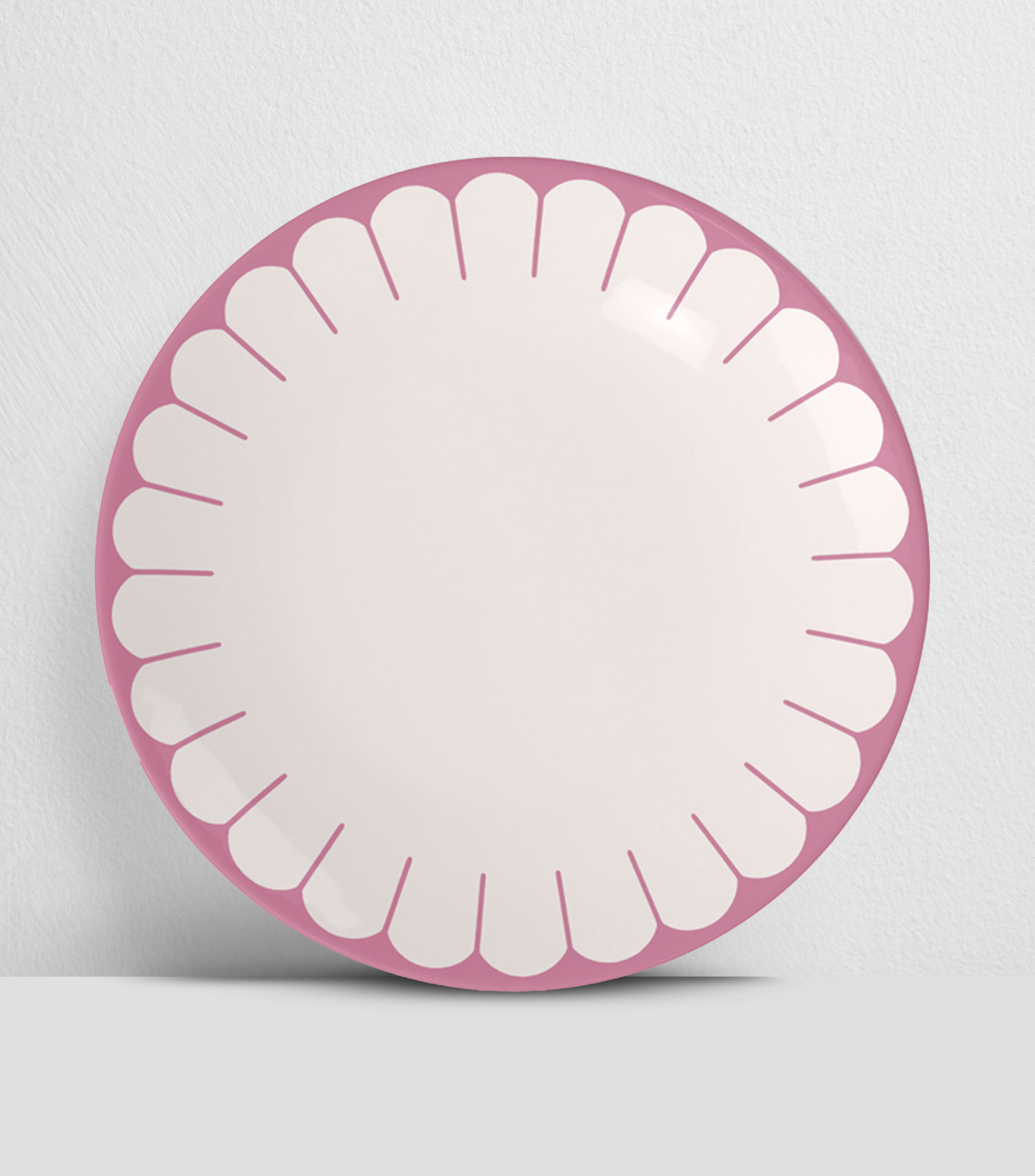 Plato Trinche Fleur Cassis Estampado