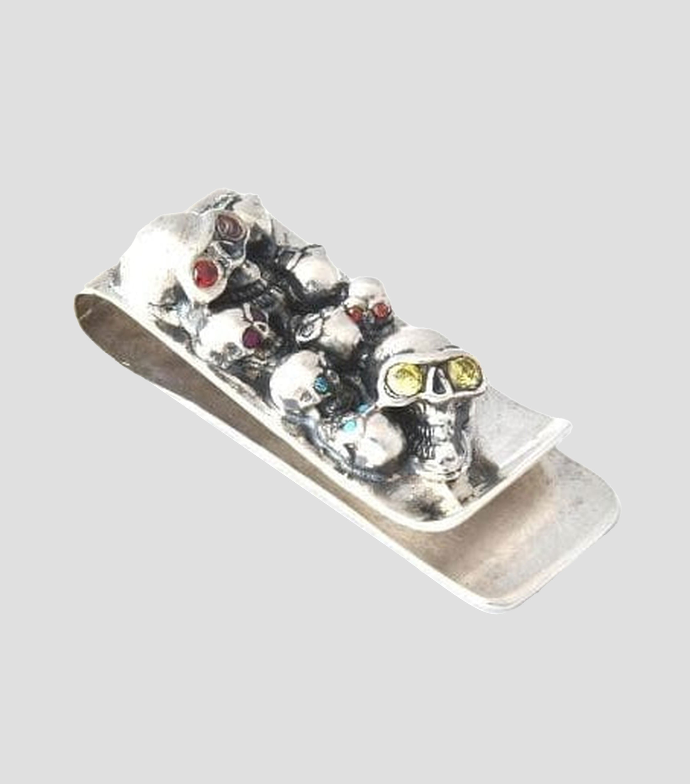 Clip para billetes en plata .925 con gemas Unisex