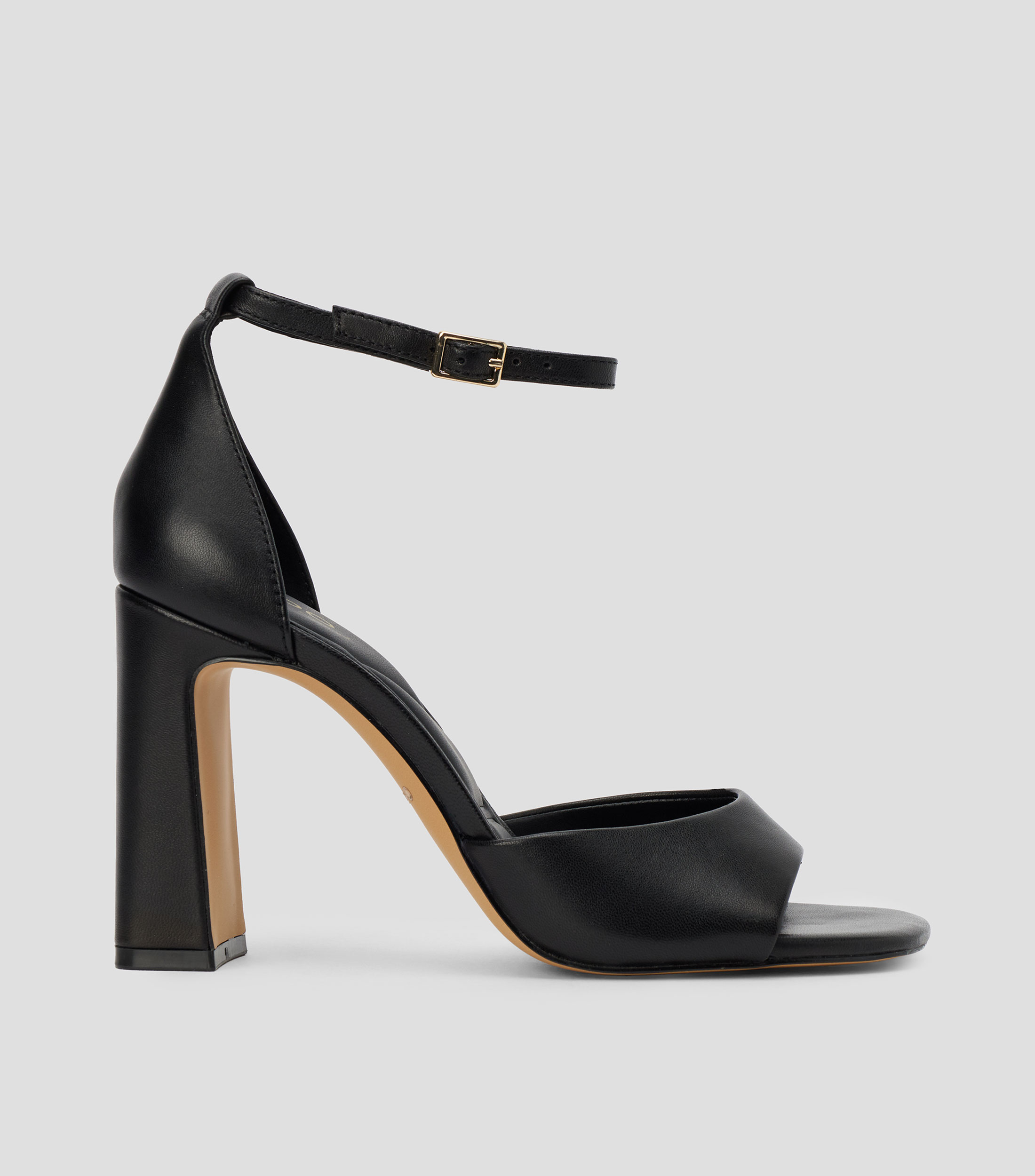 Sandalias con tacón alto y ancho Mujer